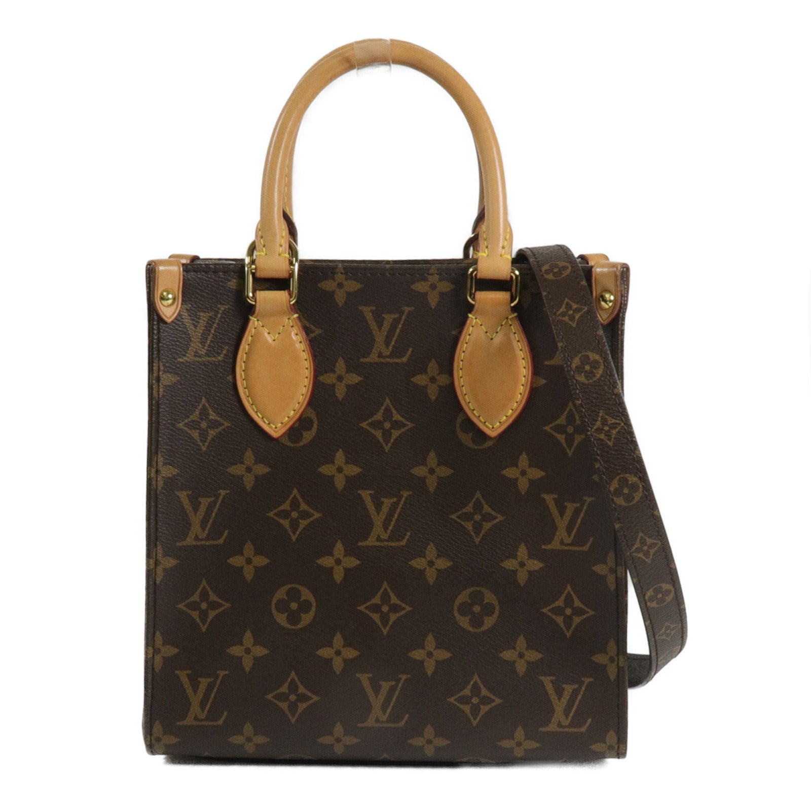 LOUIS VUITTON Monogram Sac Plat BB手挽肩背兩用袋