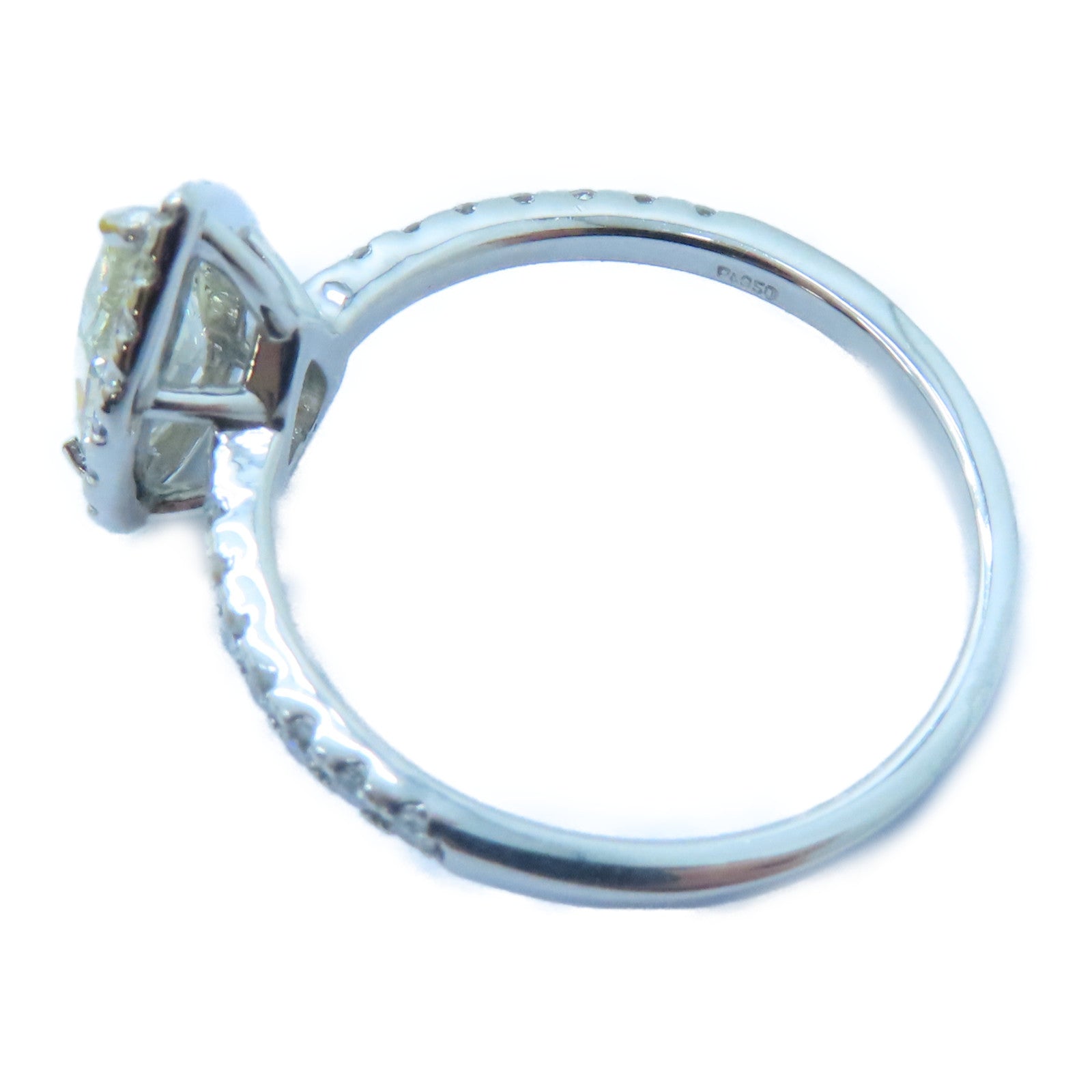 JEWELRY PT950鉑金Diamond Ring 1.012ct/0.26ct鑽石戒指US#6.25