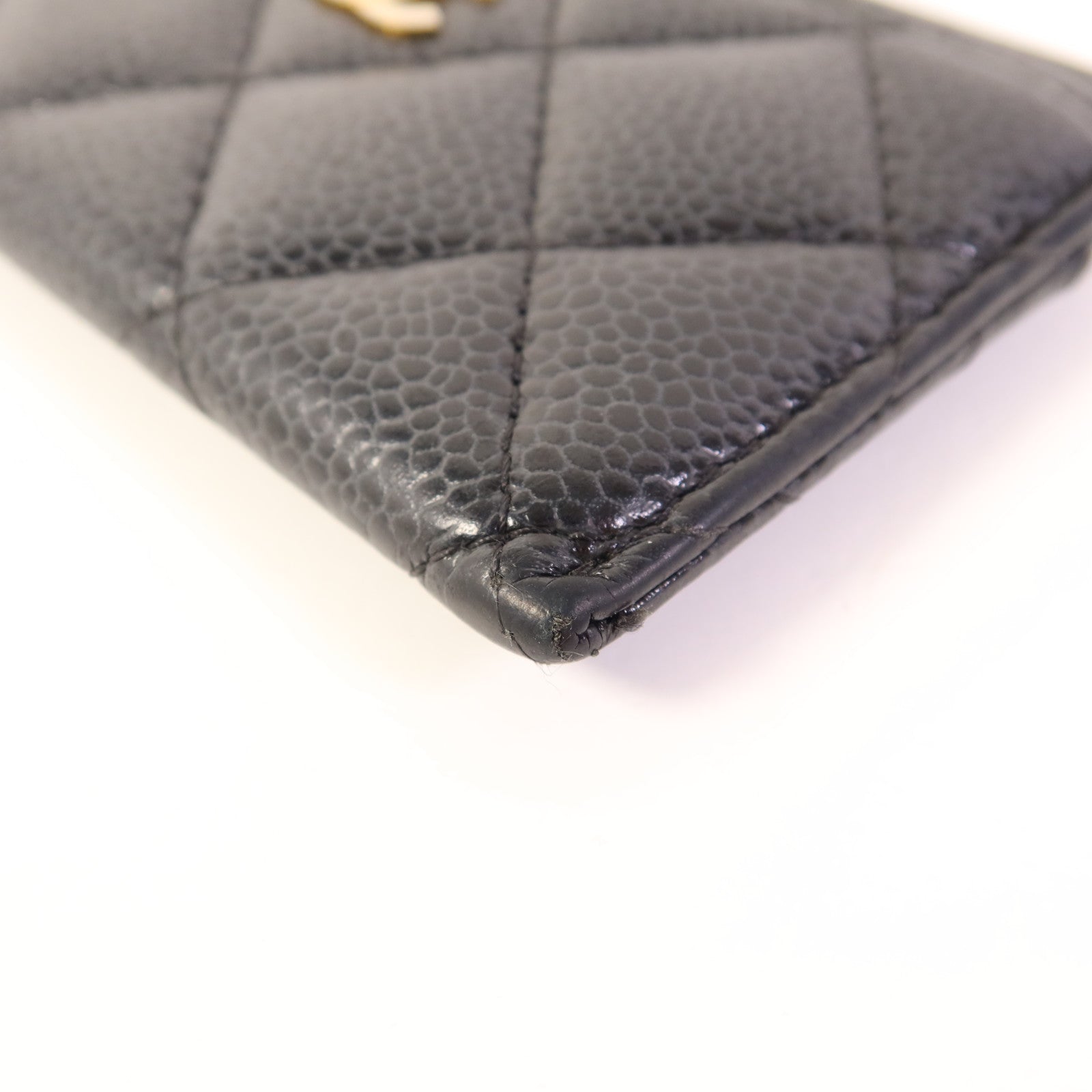 CHANEL 牛皮皮革Card Case銀扣卡片套