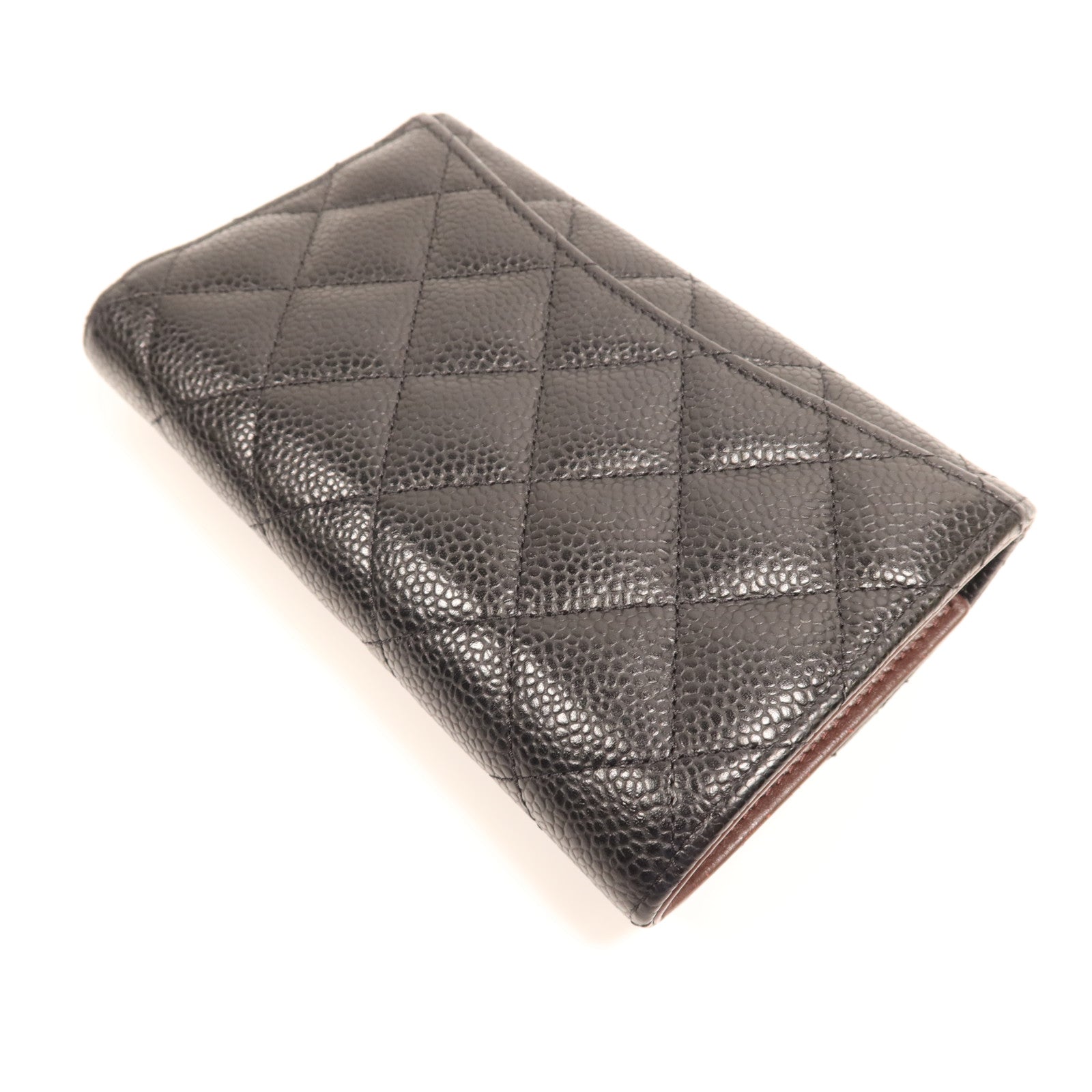 CHANEL 牛皮皮革Medium Wallet銀扣錢包