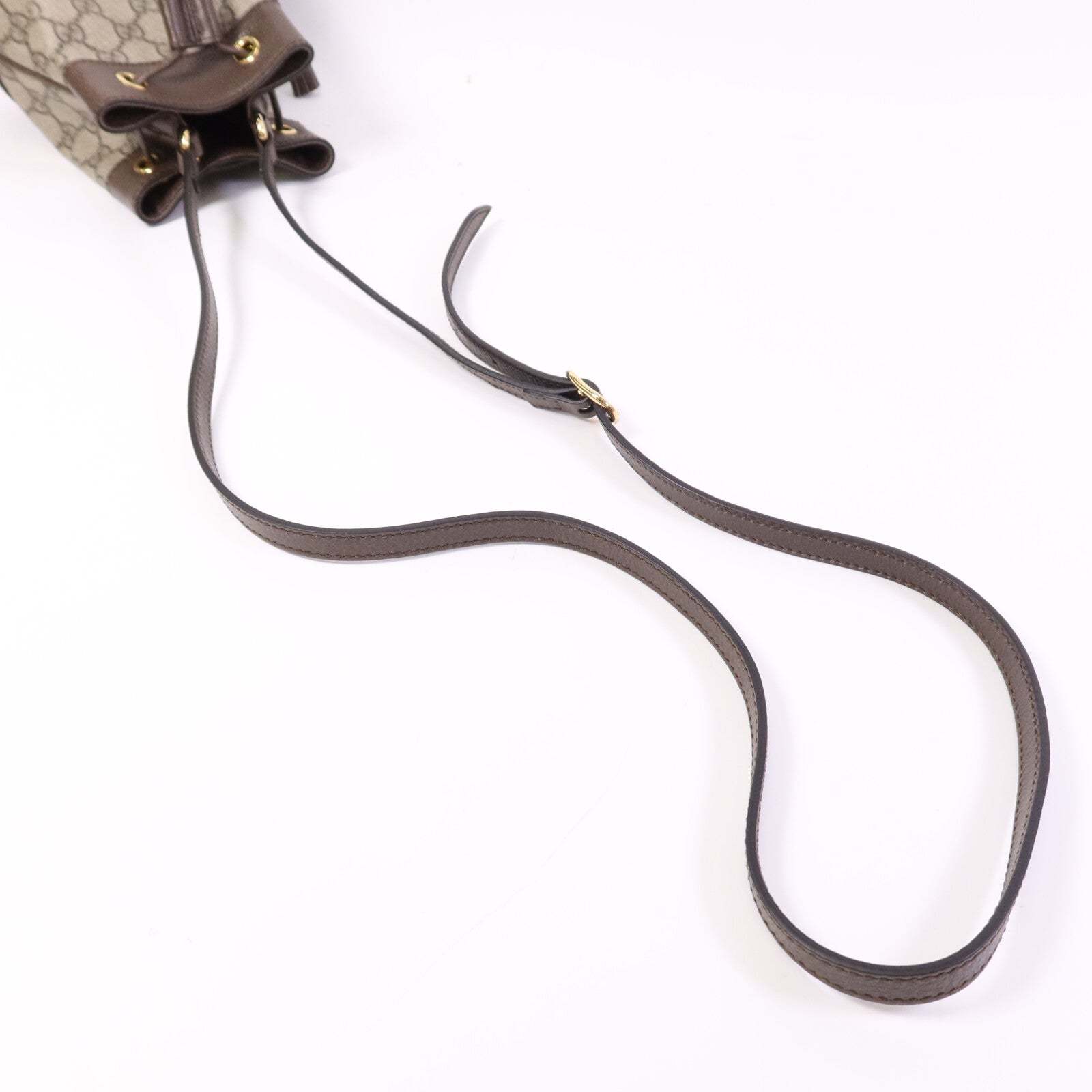 GUCCI 塗層帆布Ophidia Mini Bucket金扣肩背袋