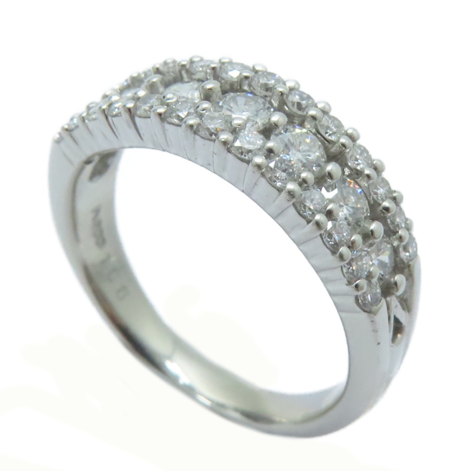 JEWELRY 【激減優惠】PT900鉑金/1.08ct鑚石Diamond Ring戒指US#7