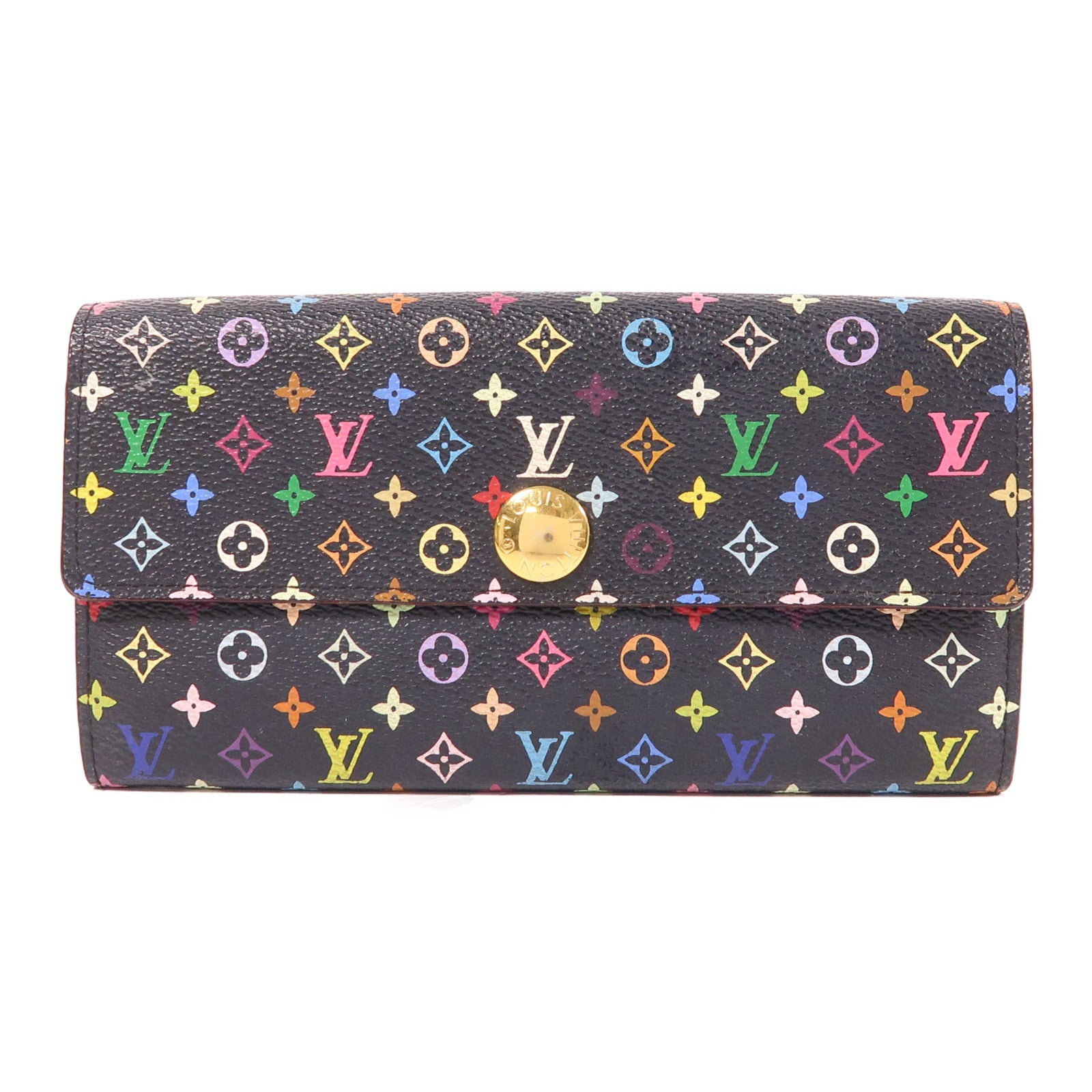 LOUIS VUITTON Monogram Multicolore Portefeuille Sarah金扣長錢包