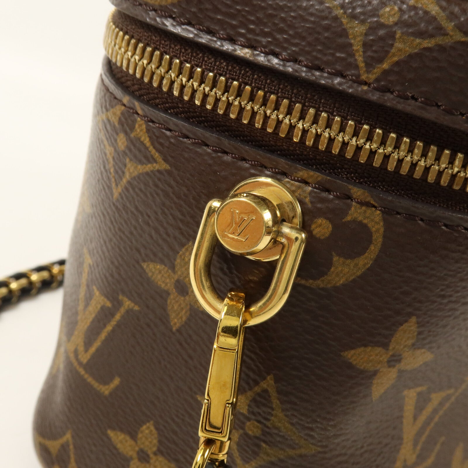 LOUIS VUITTON Monogram Reverse Vanity PM鏈帶手挽肩背兩用袋