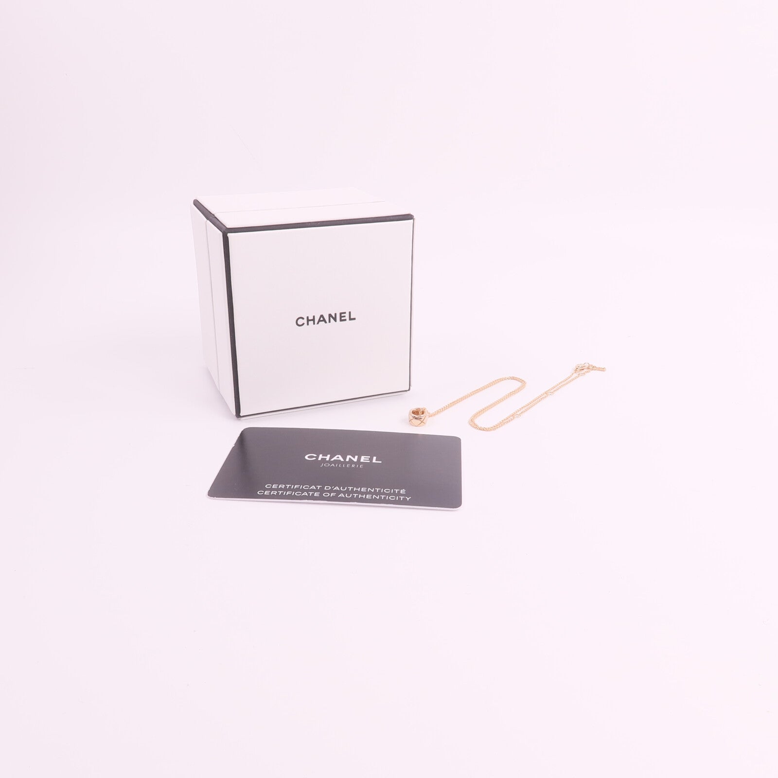 CHANEL 18K玫瑰金Coco Crush Necklace項鍊