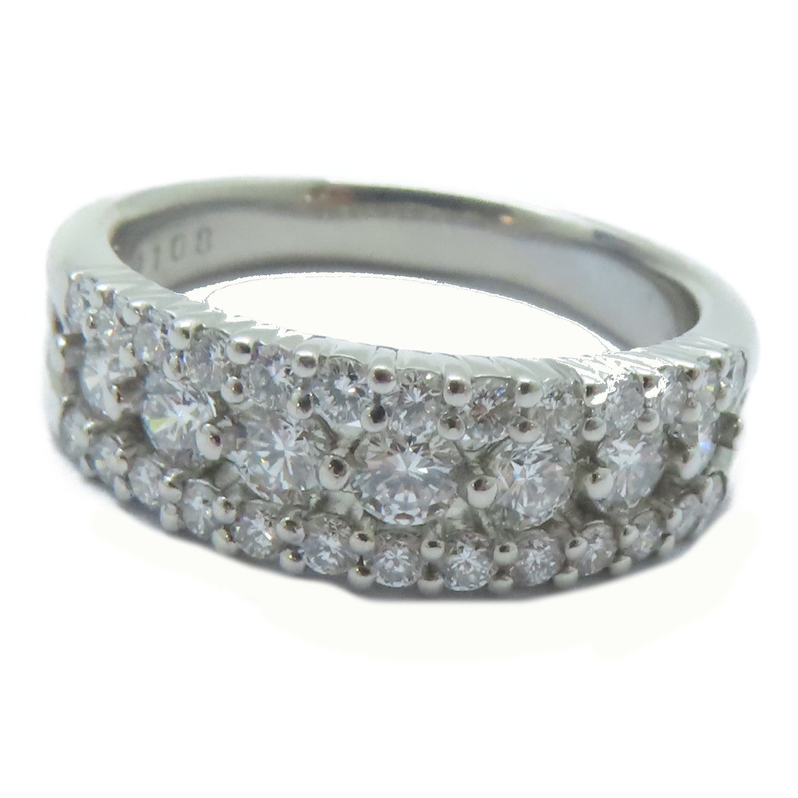 JEWELRY 【激減優惠】PT900鉑金/1.08ct鑚石Diamond Ring戒指US#7