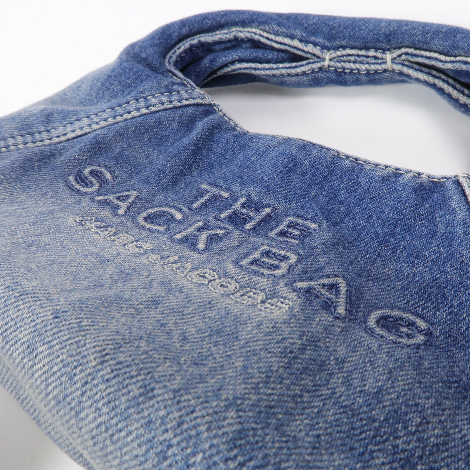 MARC JACOBS 牛仔布The Sack Bag手挽肩背兩用袋