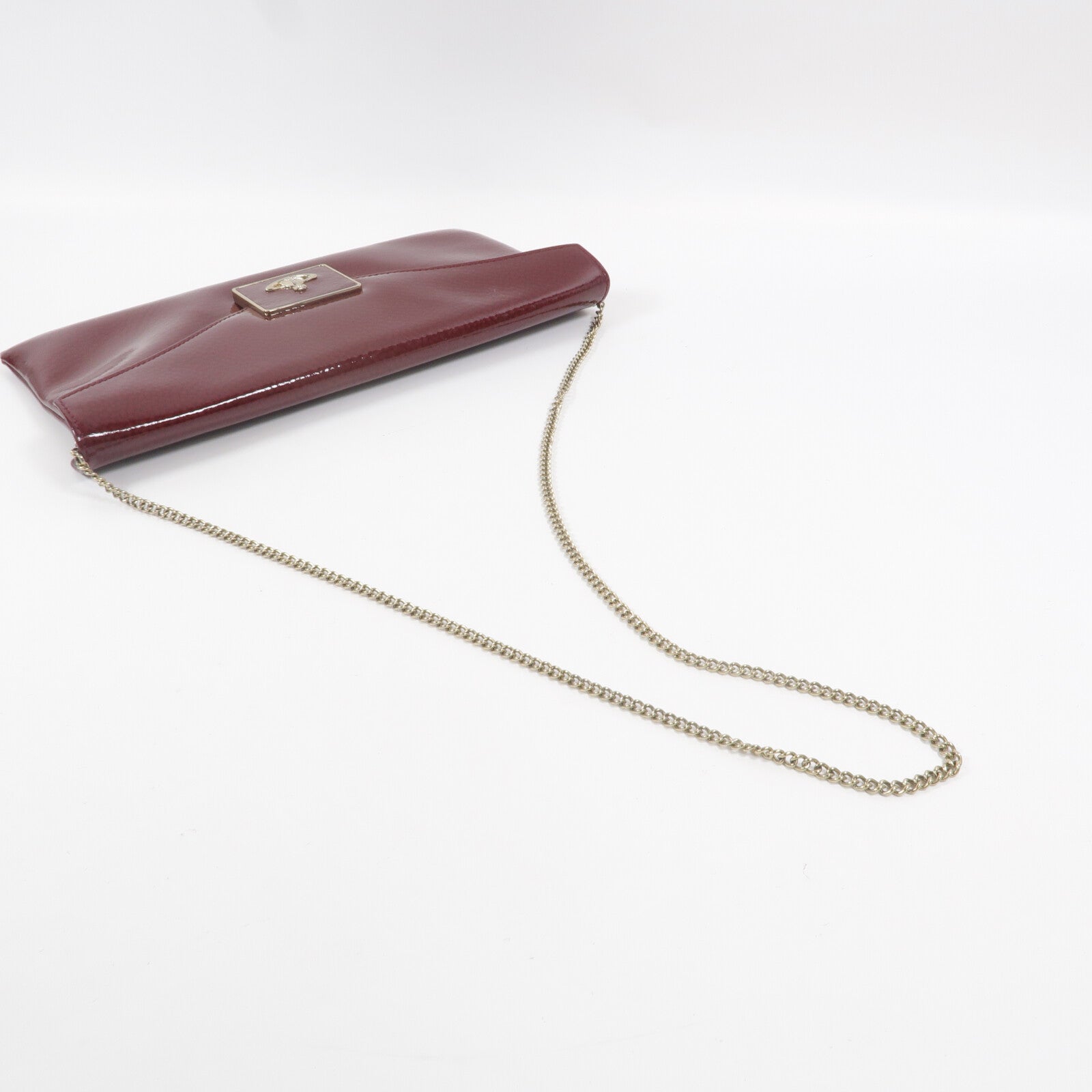 Vivienne Westwood 漆皮皮革Chain Shoulder鏈帶肩背袋