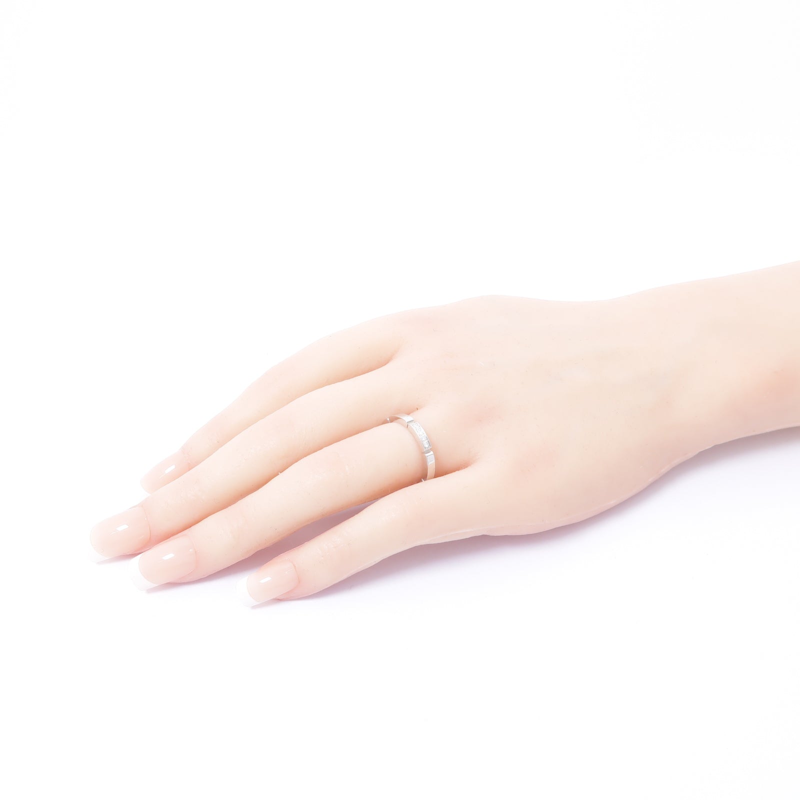 CARTIER 【激減優惠】18K白金Diamond Ring鑽石戒指US#6.25/Cartier#53