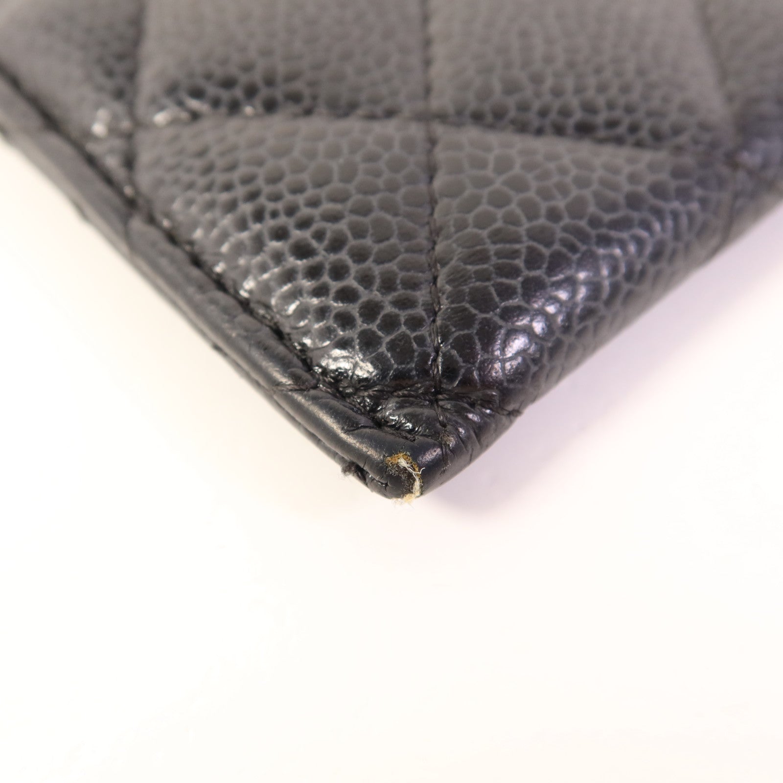 CHANEL 牛皮皮革Card Case銀扣卡片套
