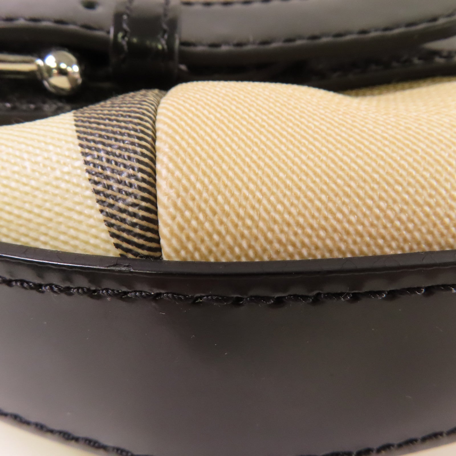 BURBERRY 【激減優惠】塗層帆布Shoulder Bag肩背袋米色/啡色/黑色