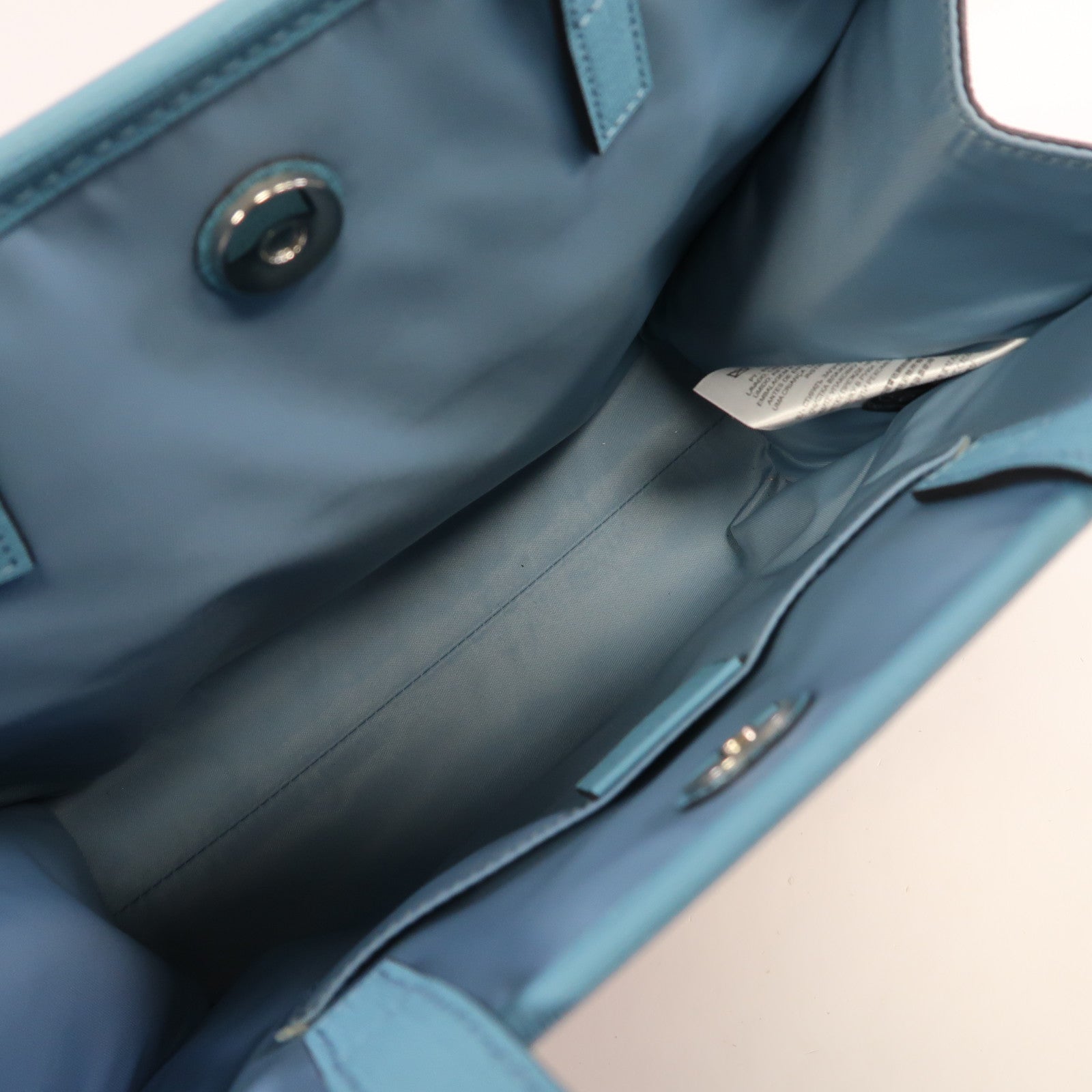 GUCCI 塗層帆布Star Print Tote Bag銀扣手挽袋藍色