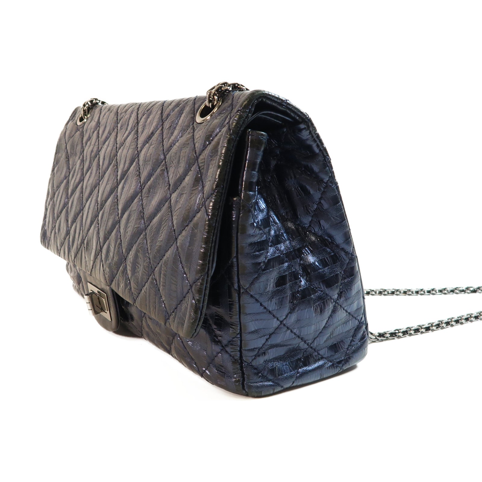 CHANEL 【激減優惠】牛皮皮革Chain Shoulder銀扣鏈帶肩背袋