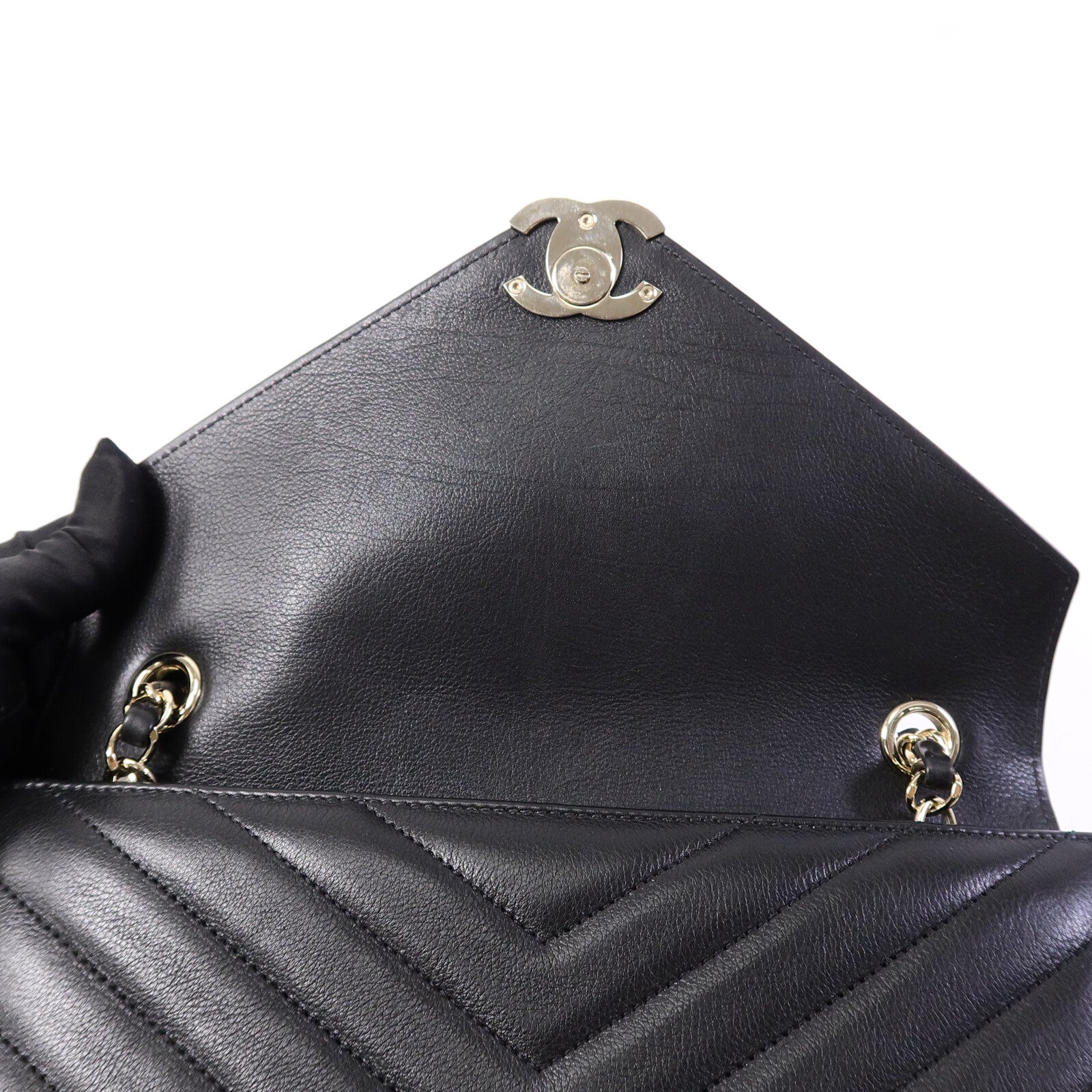 CHANEL 牛皮皮革Chain Shoulder Bag鏈帶肩背袋