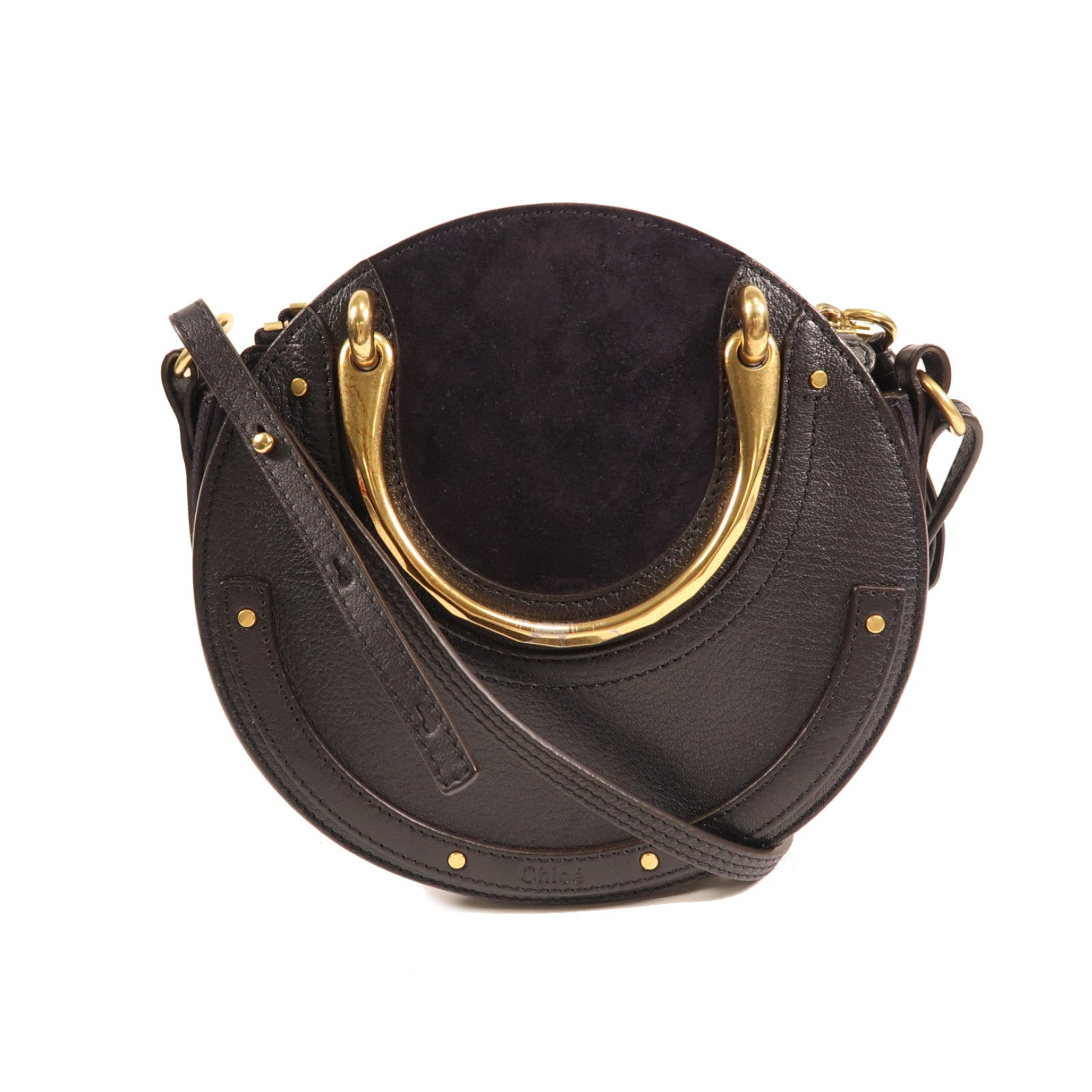 Chloe 牛皮皮革Pixie Bag金扣肩背袋
