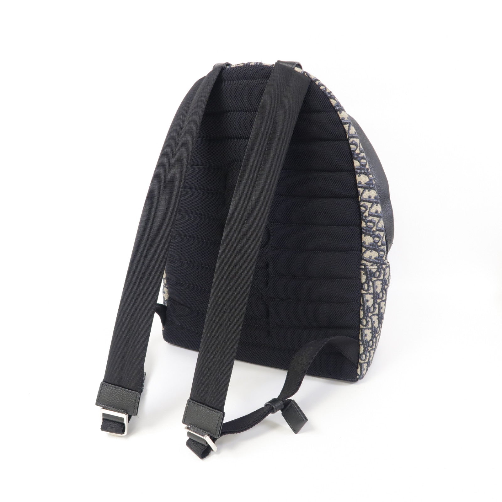 Dior 帆布Rider Backpack銀扣背包藍色