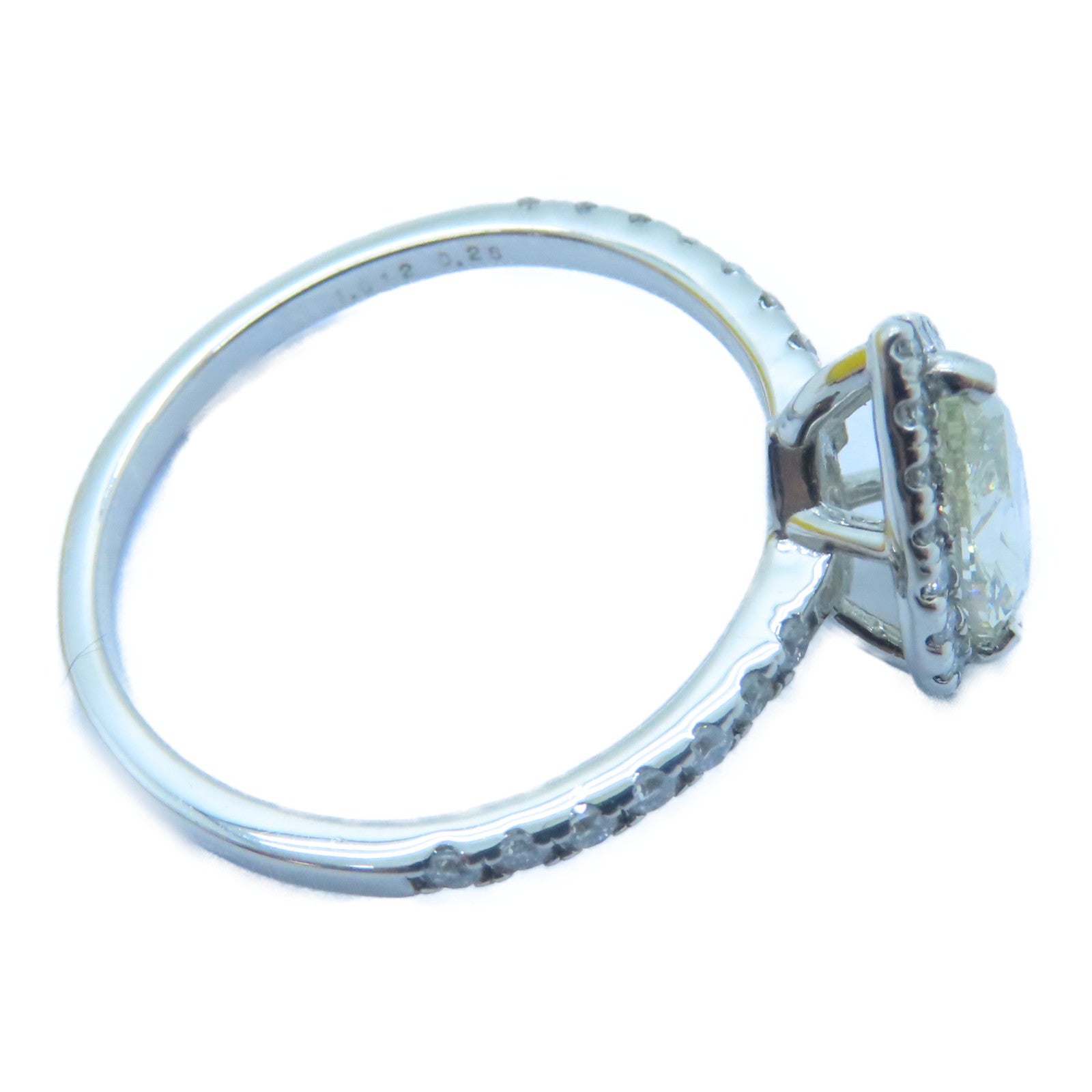 JEWELRY PT950鉑金Diamond Ring 1.012ct/0.26ct鑽石戒指US#6.25
