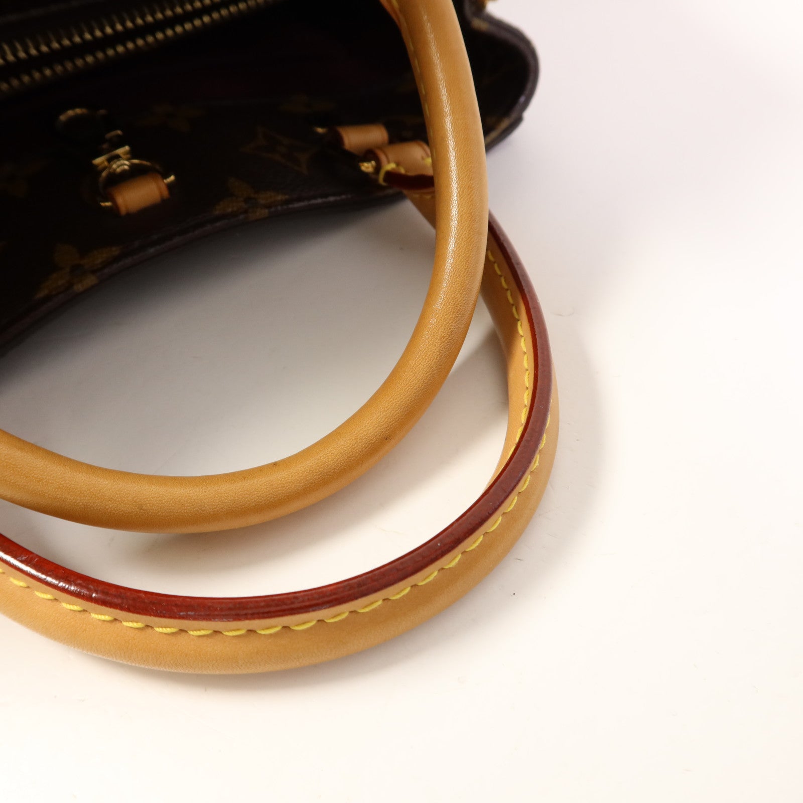 LOUIS VUITTON Monogram Montaigne BB金扣手挽肩背兩用袋棕色