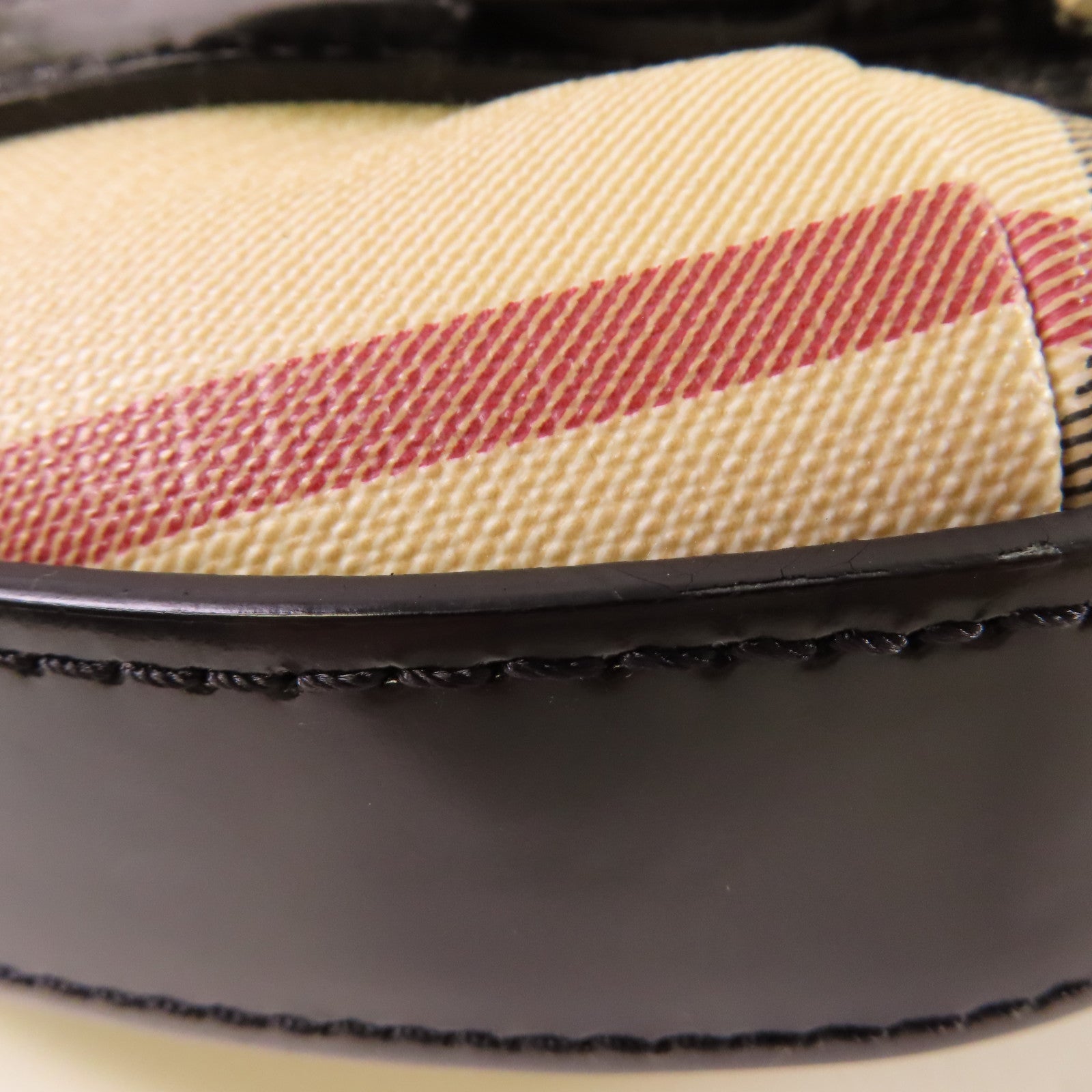 BURBERRY 【激減優惠】塗層帆布Shoulder Bag肩背袋米色/啡色/黑色
