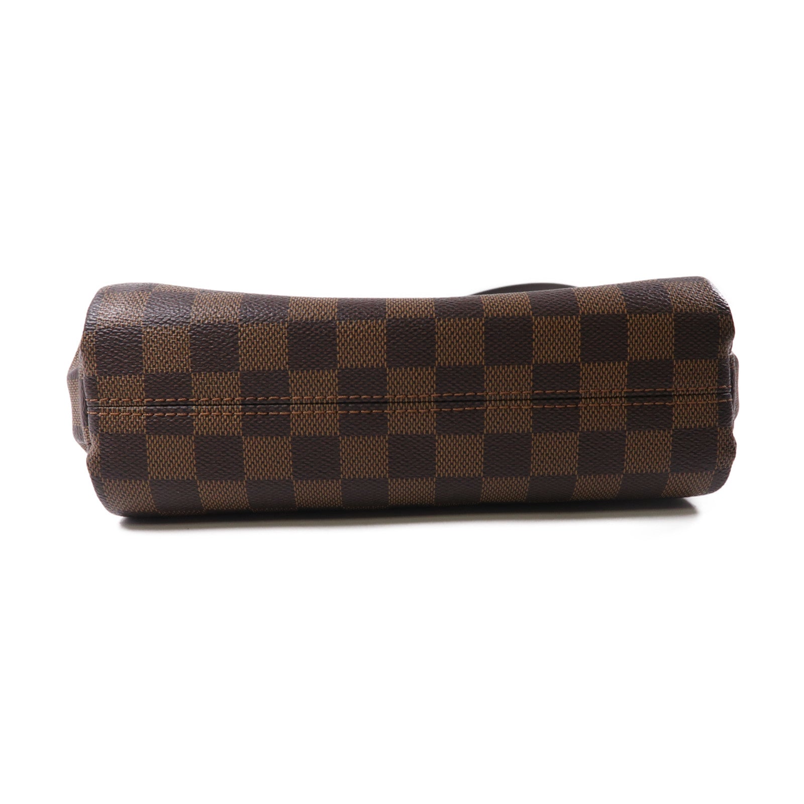 LOUIS VUITTON Damier Croisette金扣手挽肩背兩用袋啡色