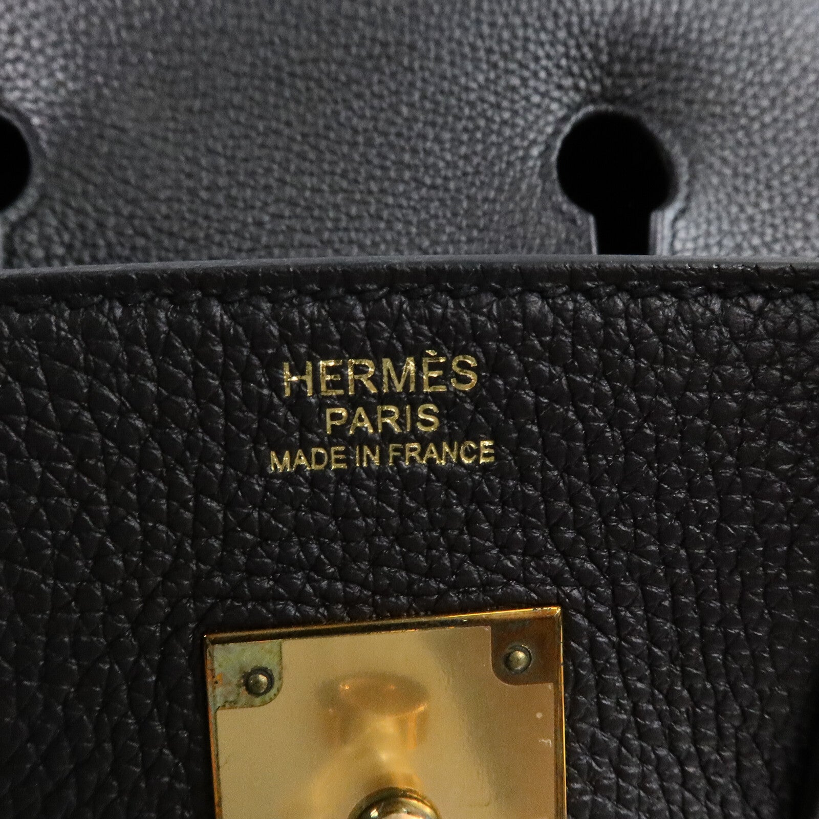 HERMES Togo皮革Birkin 30手挽袋Noir