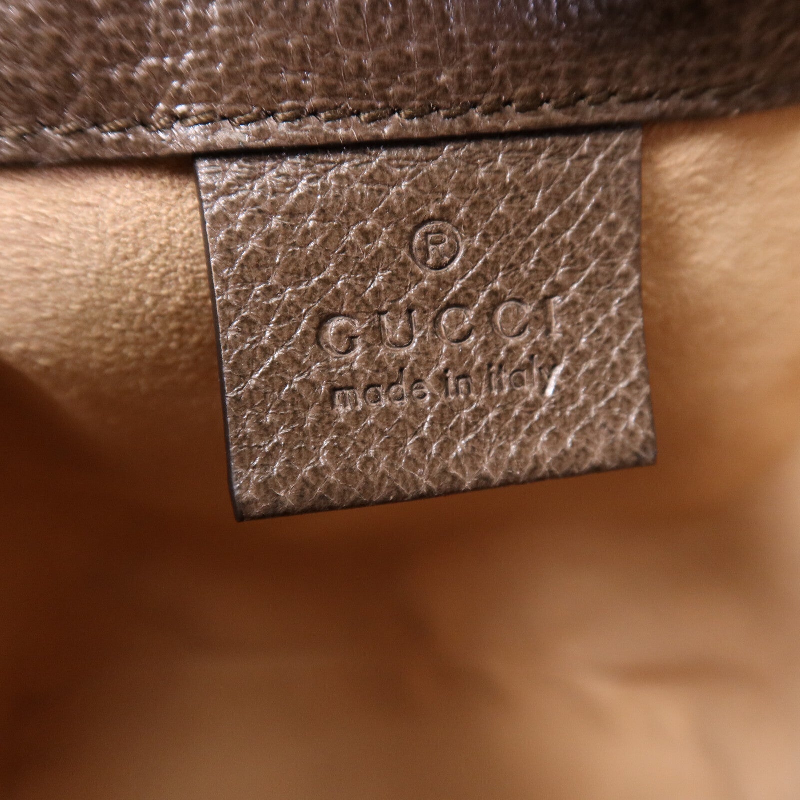 GUCCI 塗層帆布Ophidia Mini Bucket金扣肩背袋