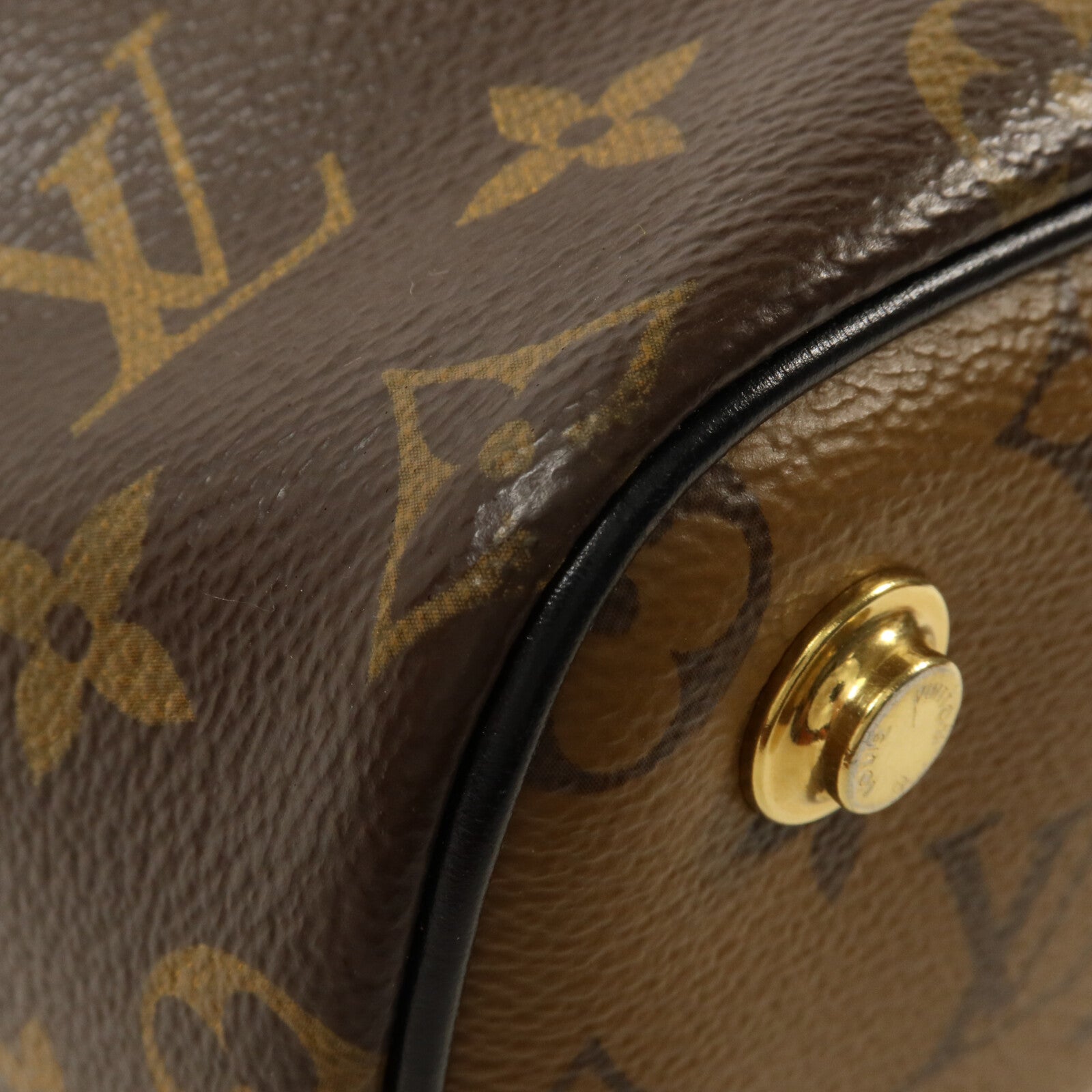 LOUIS VUITTON Monogram Reverse Vanity PM鏈帶手挽肩背兩用袋