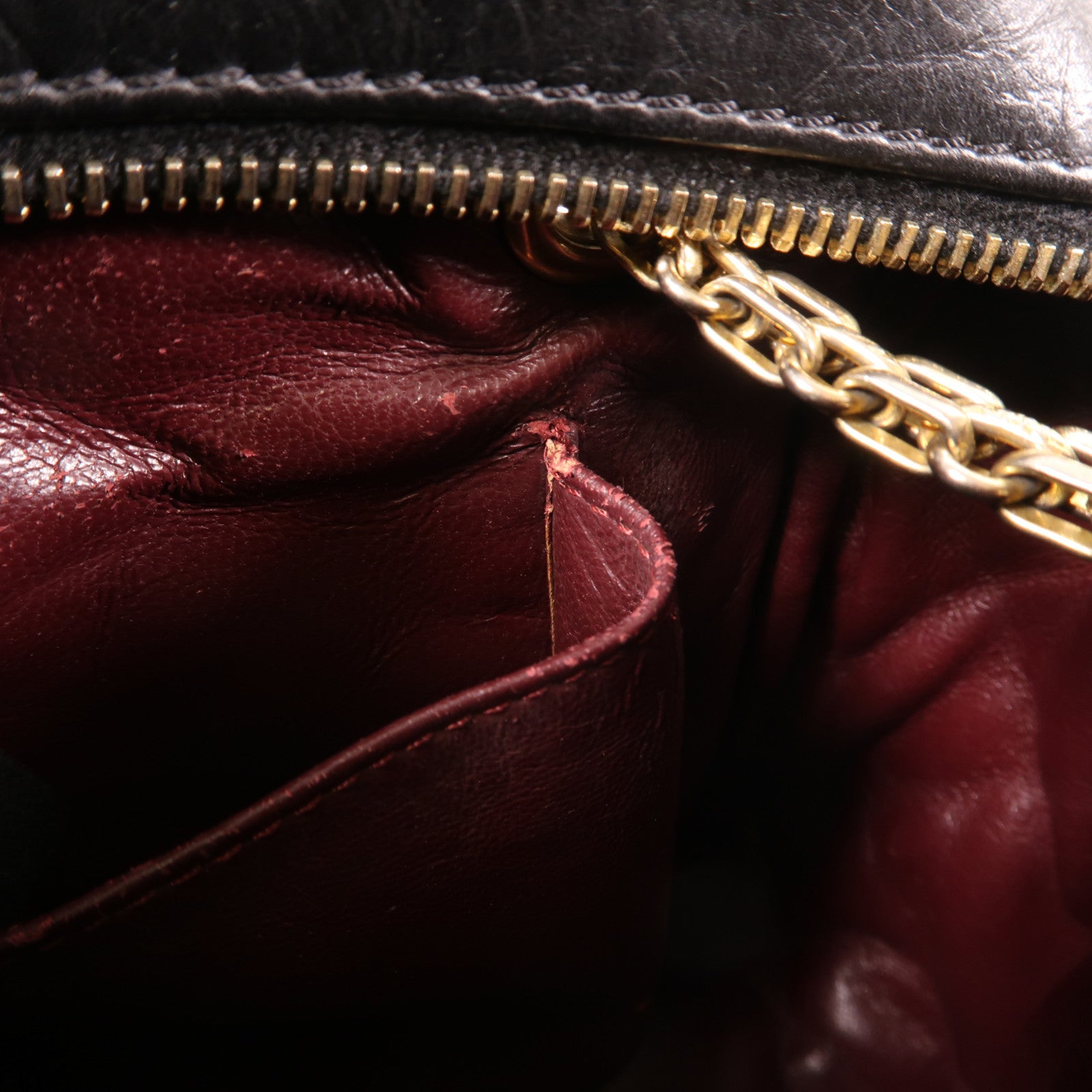 CHANEL 牛皮皮革2.55 Shoulder Bag金扣鏈帶肩背袋黑色
