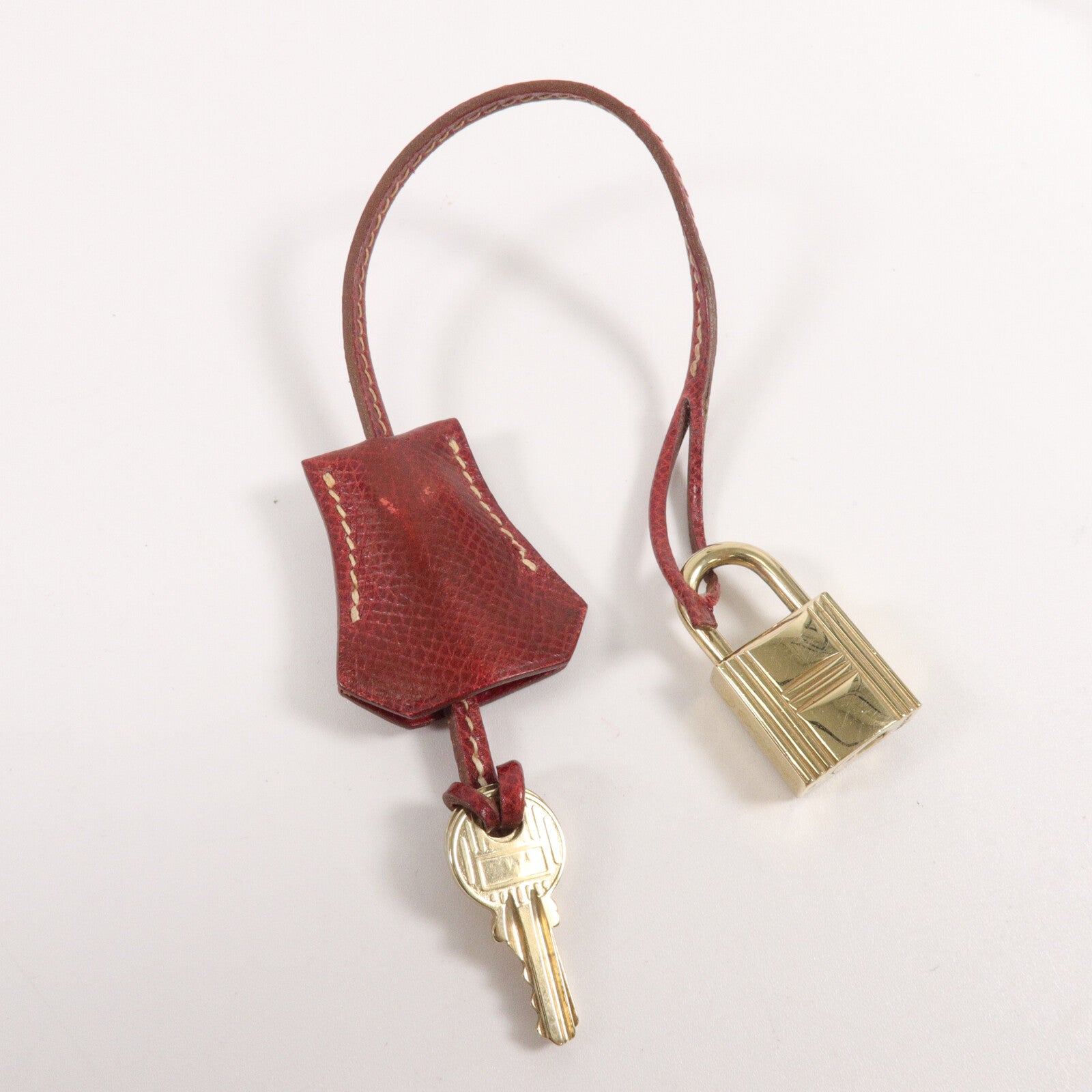 HERMES Epsom皮革Birkin 30手挽袋Rouge H