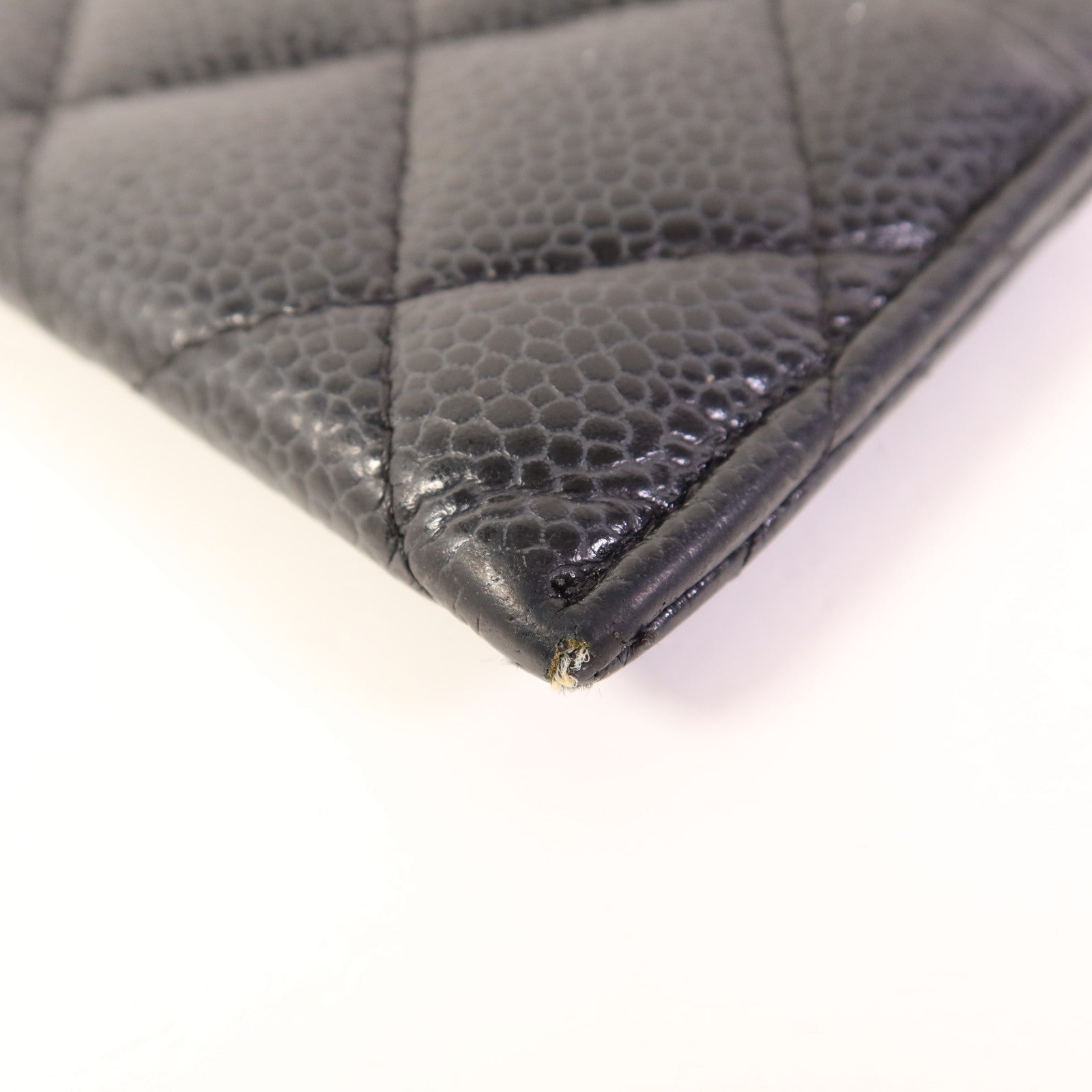 CHANEL 牛皮皮革Card Case銀扣卡片套