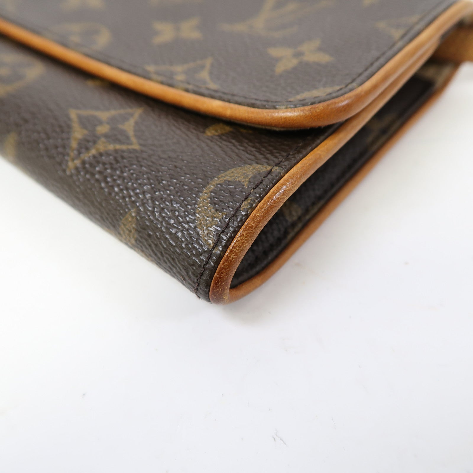 LOUIS VUITTON 【激減優惠】Monogram Pochette Twin GM金扣肩背袋啡色
