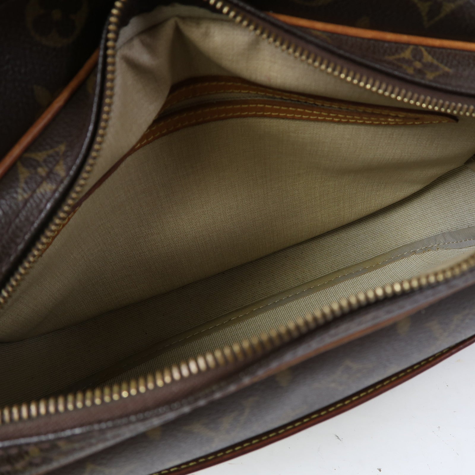 LOUIS VUITTON Monogram Reporter PM金扣肩背袋啡色