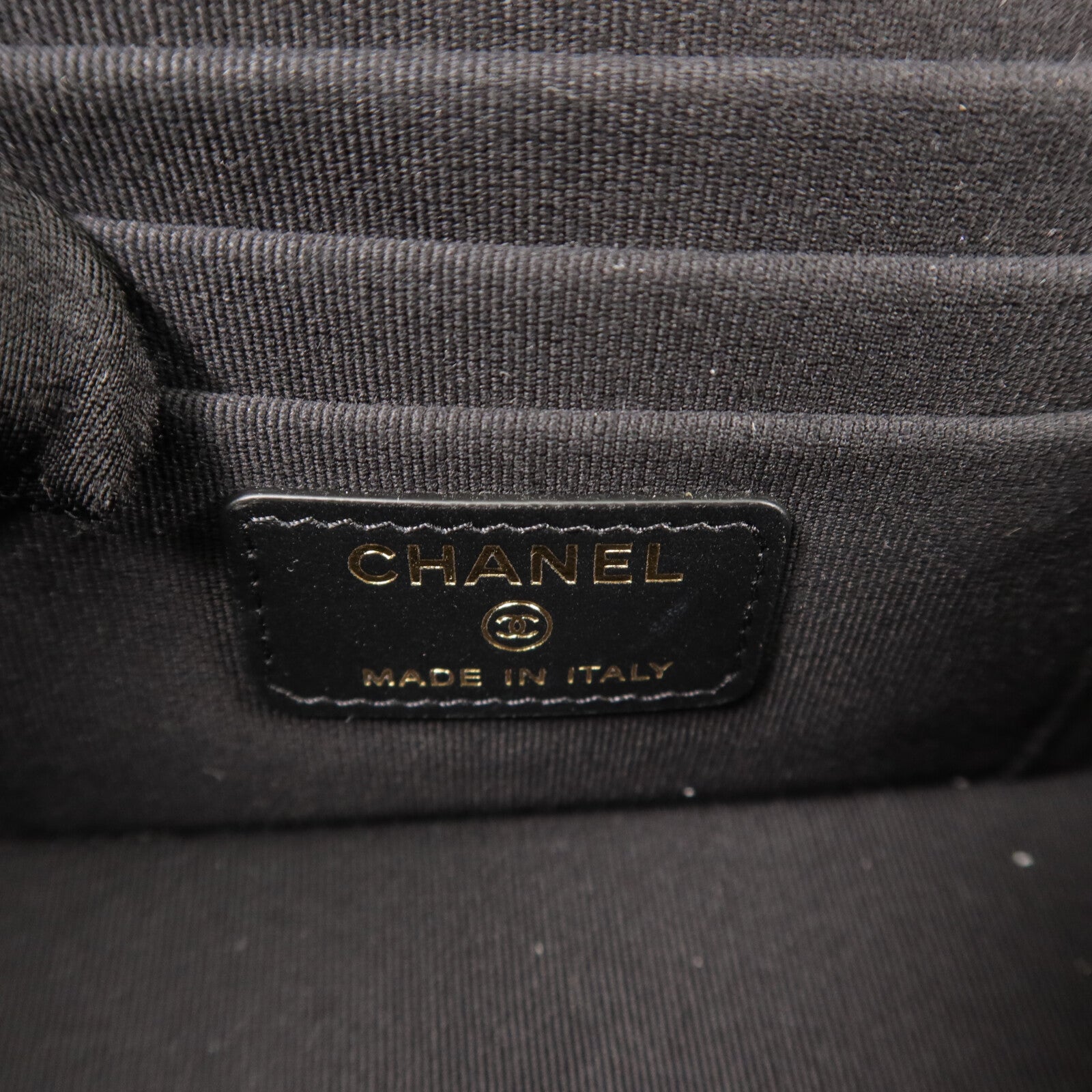 CHANEL 牛皮皮革Vanity Case鏈帶手挽肩背兩用袋