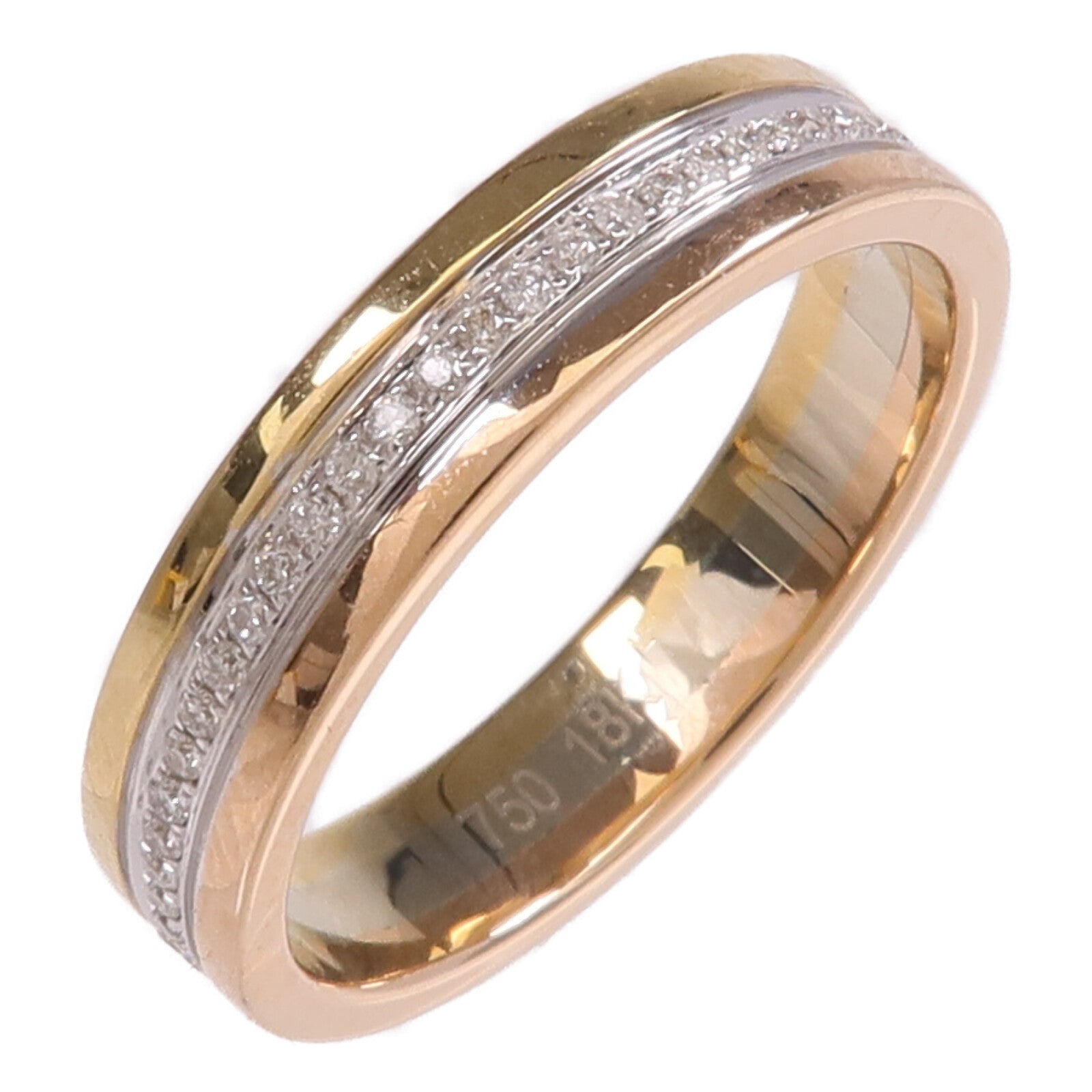 JEWELRY 【激減優惠】18K黃金/白金/玫瑰金Ring鑽石戒指US#8