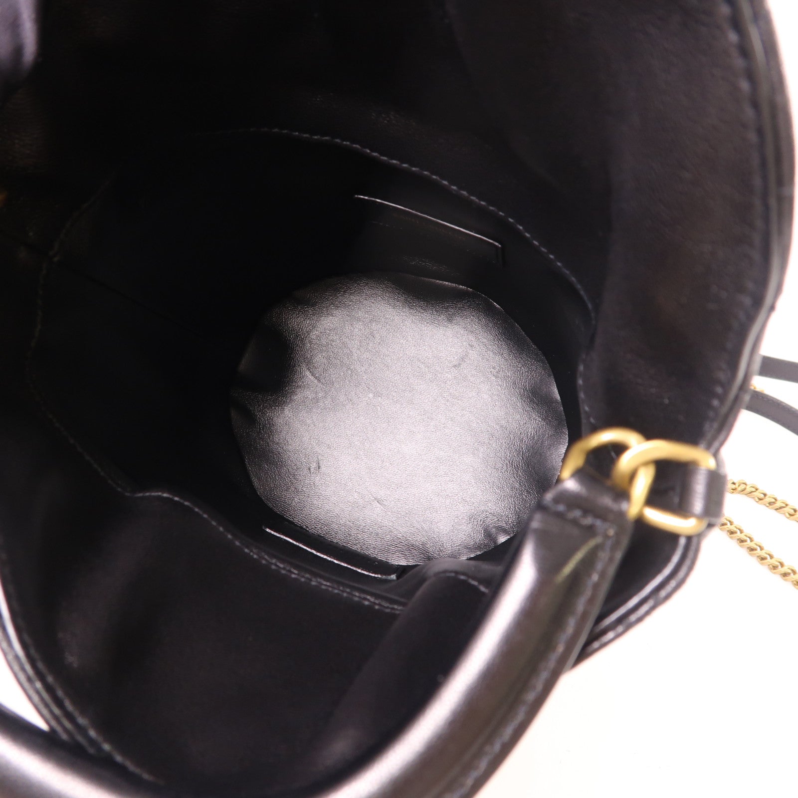 SAINT LAURENT 牛皮皮革GABY Bucket Bag金扣手挽肩背兩用袋
