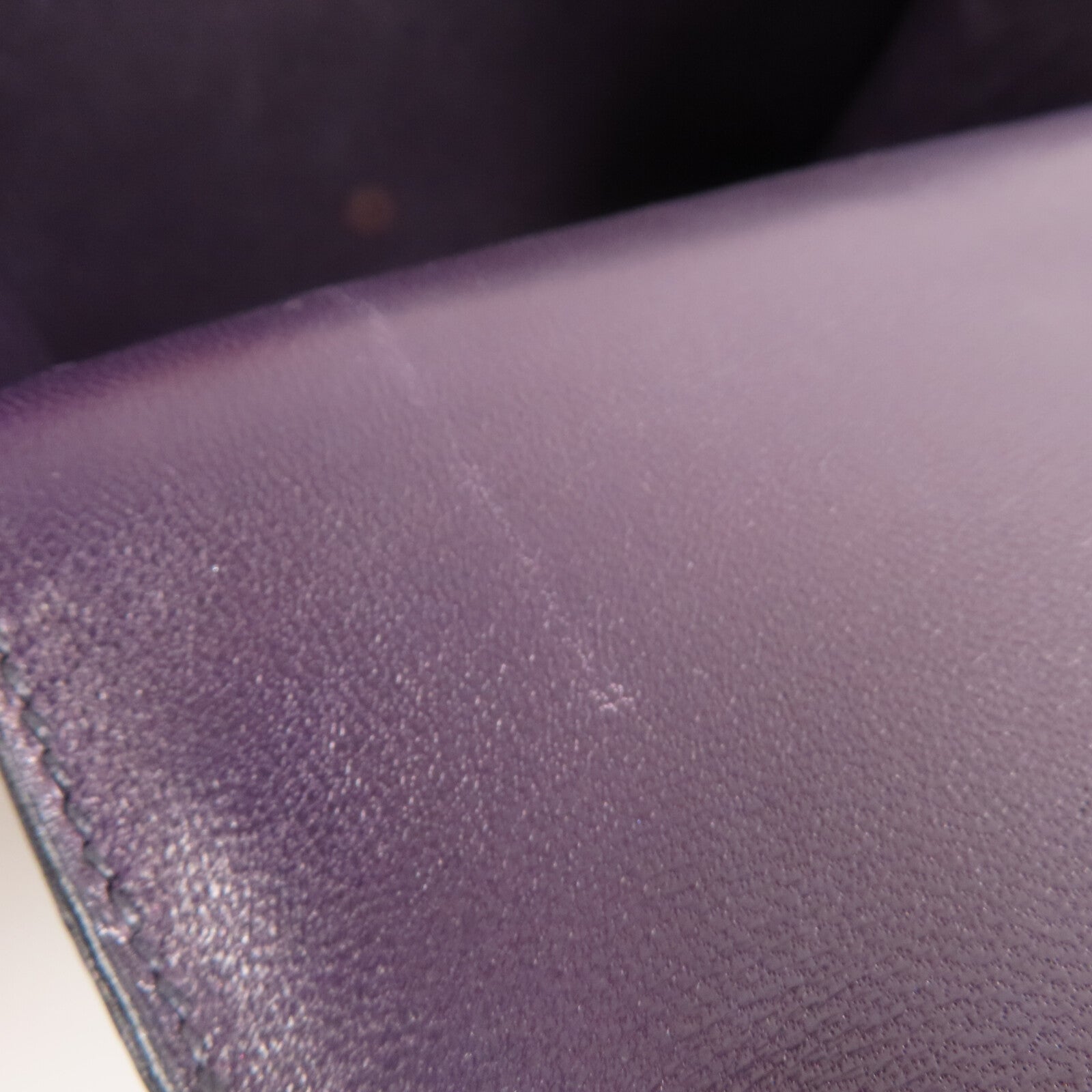 HERMES 皮革Constance Mini銀扣肩背袋Amethyst