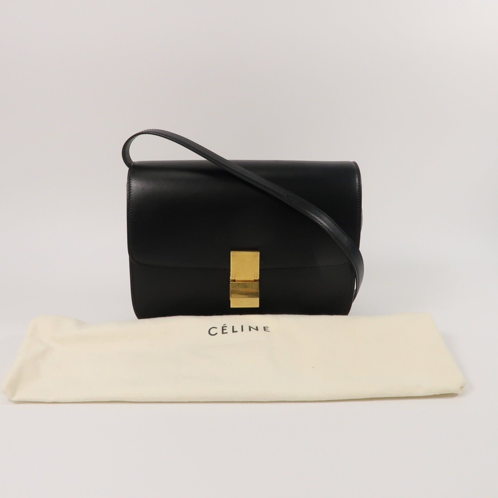 CELINE 牛皮皮革Classic Box肩背袋