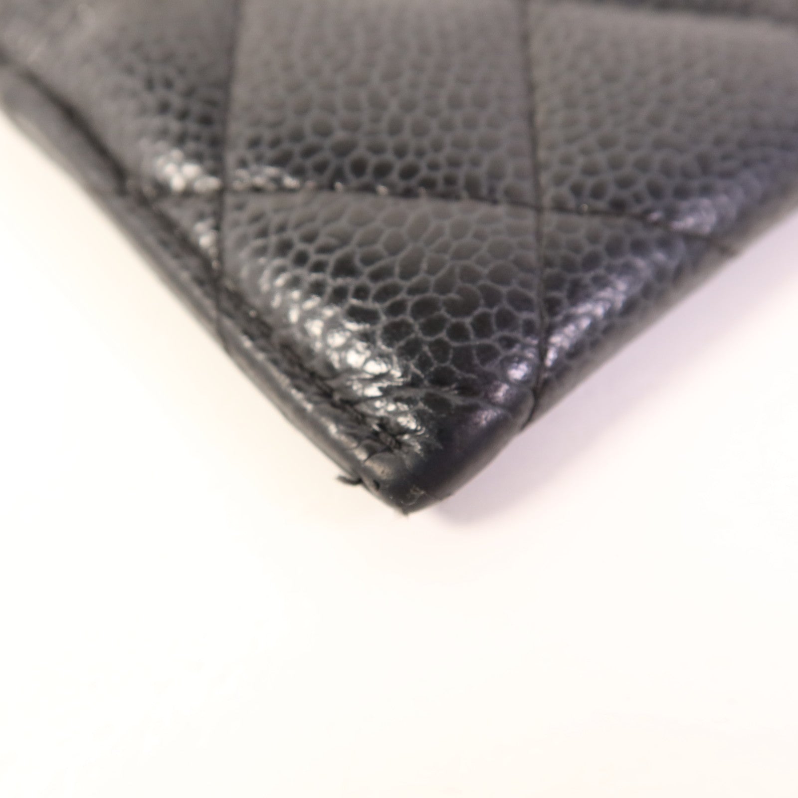 CHANEL 牛皮皮革Card Case銀扣卡片套