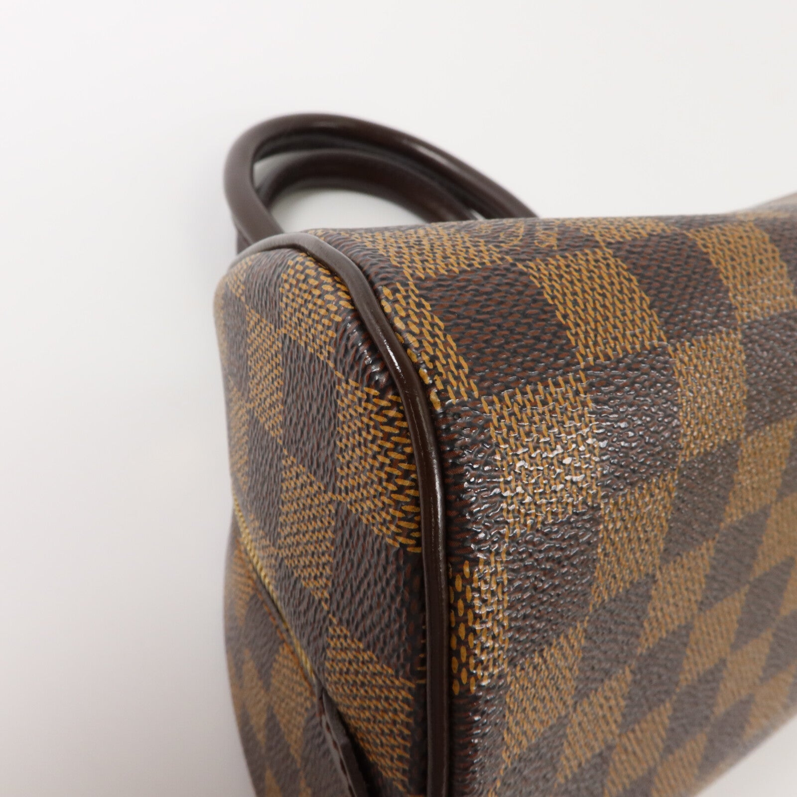 LOUIS VUITTON Damier Rivera Mini金扣手挽袋