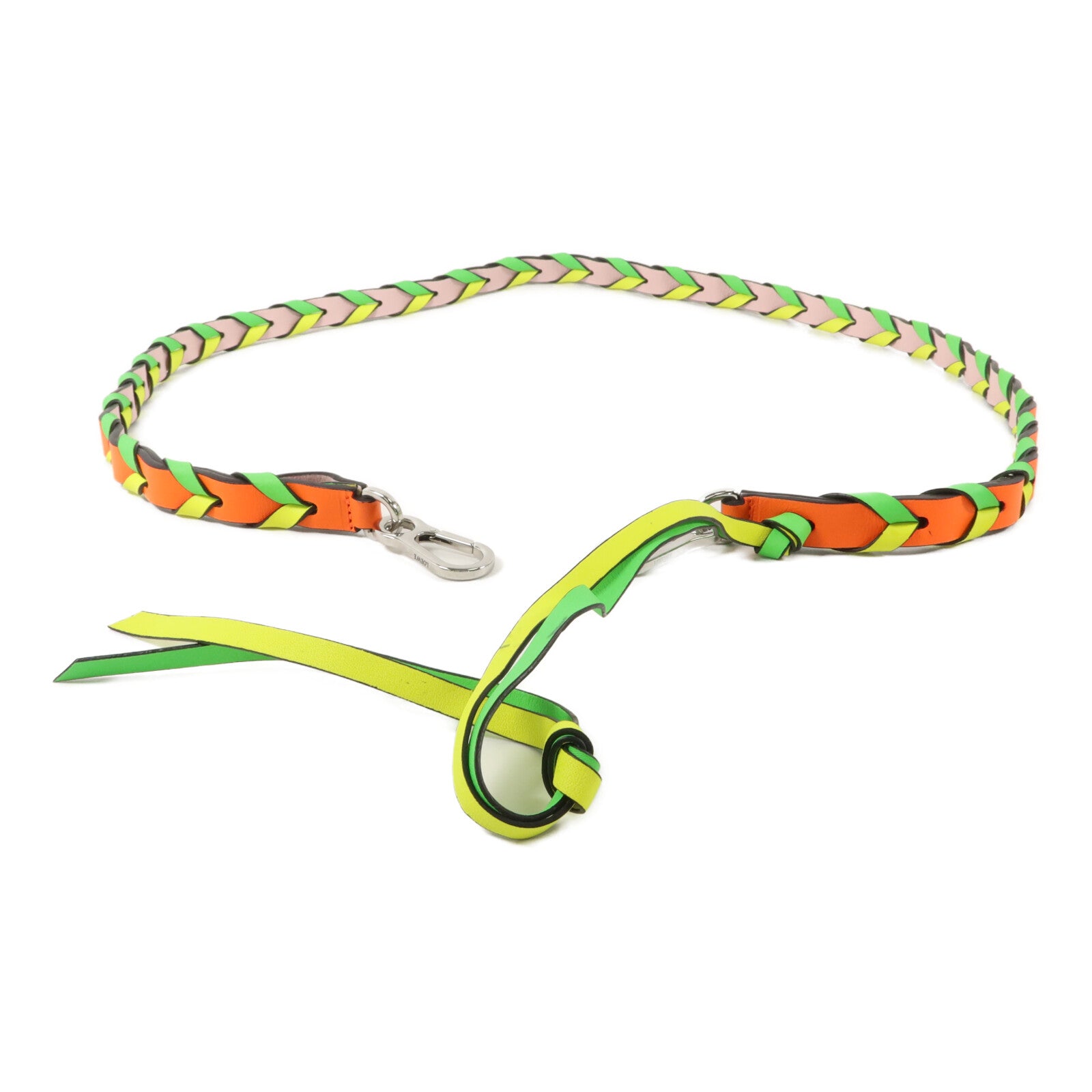 LOEWE 牛皮皮革Braided Mini Shoulder Strap肩帶