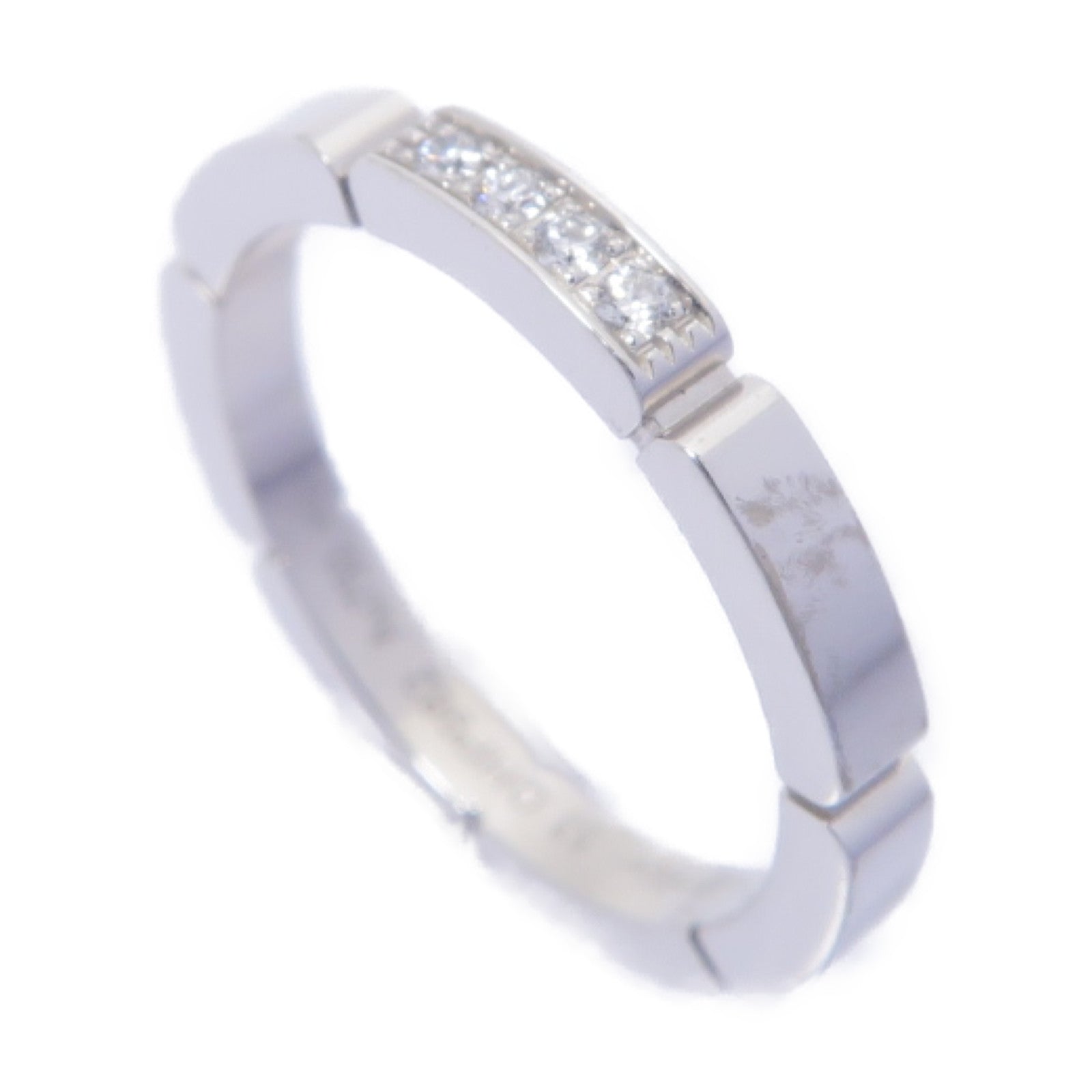 CARTIER 【激減優惠】18K白金Diamond Ring鑽石戒指US#6.25/Cartier#53