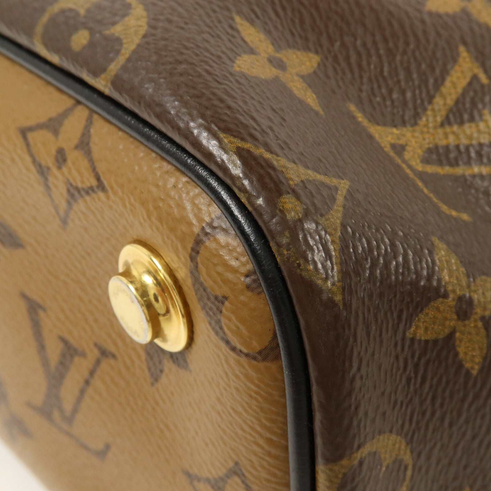 LOUIS VUITTON Monogram Reverse Vanity PM鏈帶手挽肩背兩用袋
