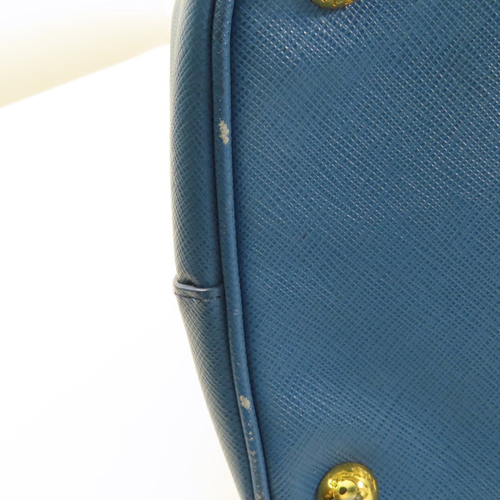 PRADA Galleria 2 Way Shoulder Hand Bag BN2274 Saffiano Leather Blue