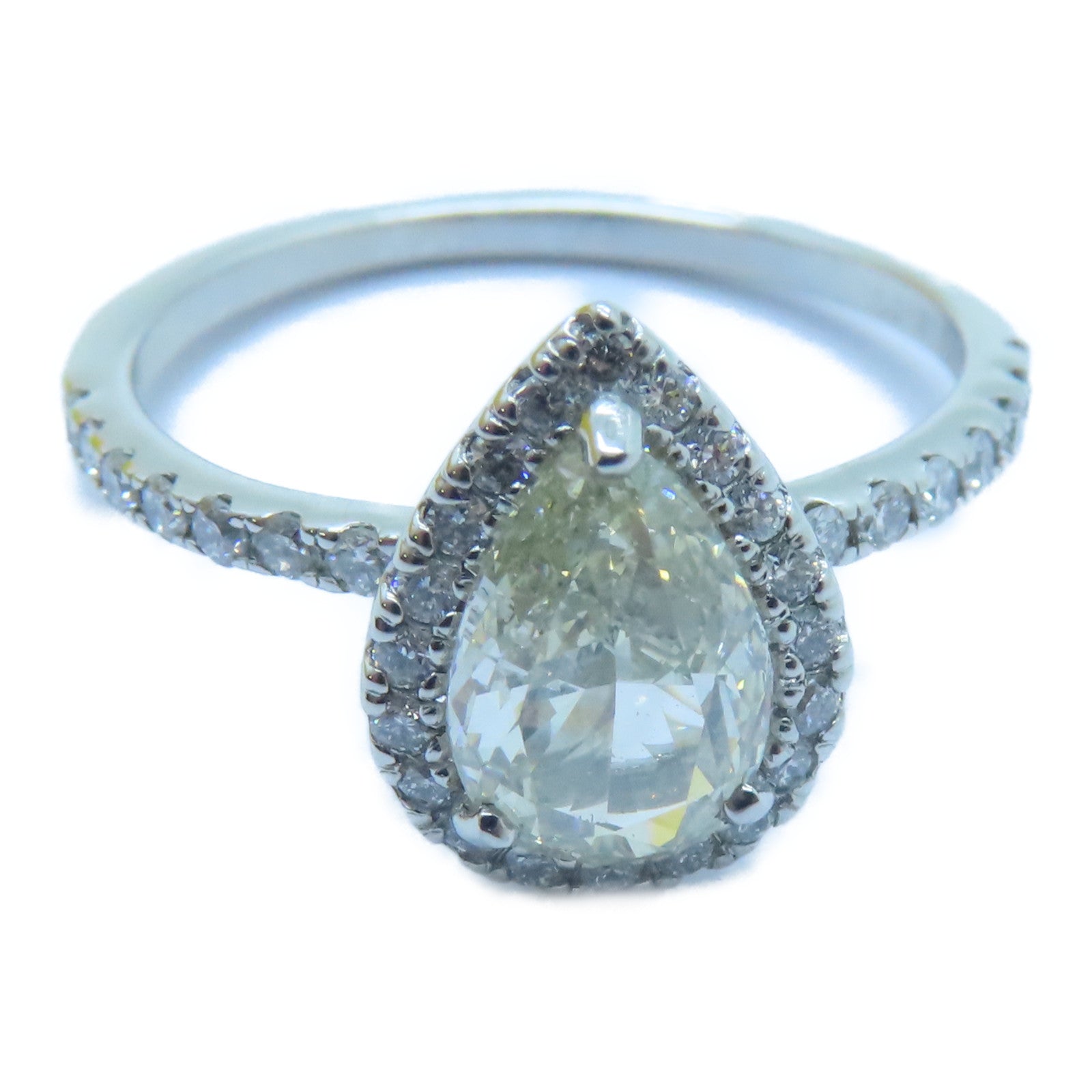 JEWELRY PT950鉑金Diamond Ring 1.012ct/0.26ct鑽石戒指US#6.25