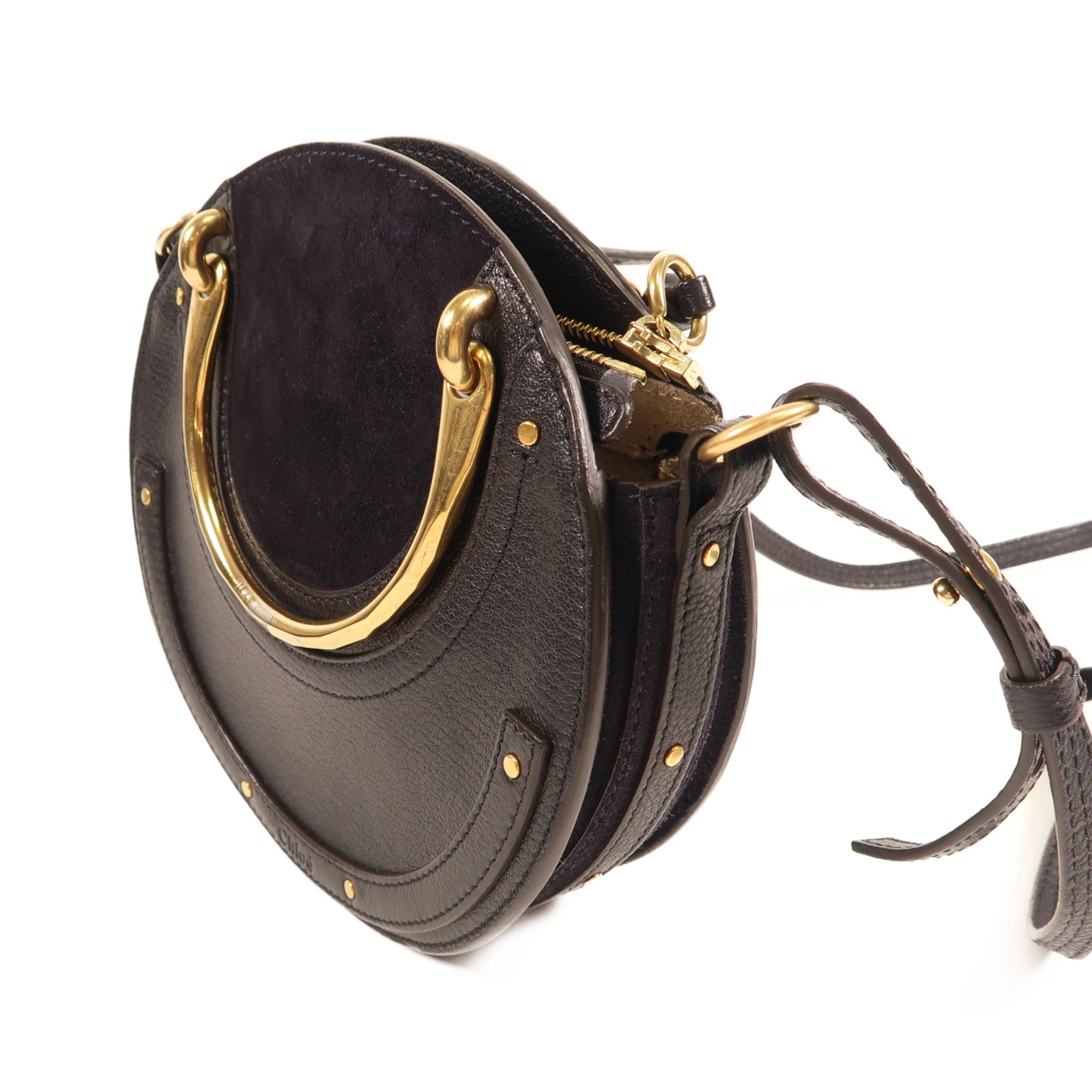 Chloe 牛皮皮革Pixie Bag金扣肩背袋