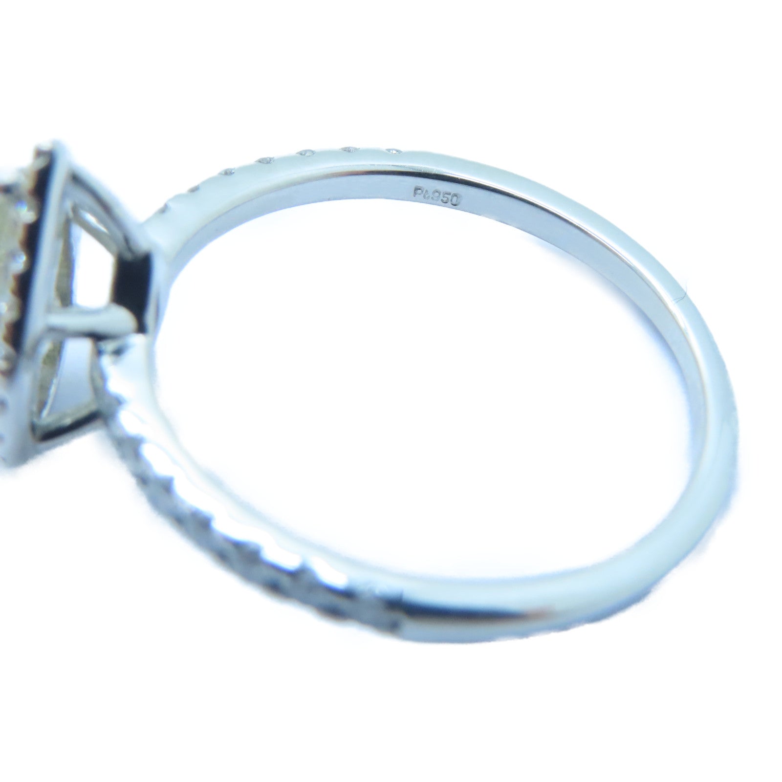JEWELRY PT950鉑金Diamond Ring 1.012ct/0.26ct鑽石戒指US#6.25