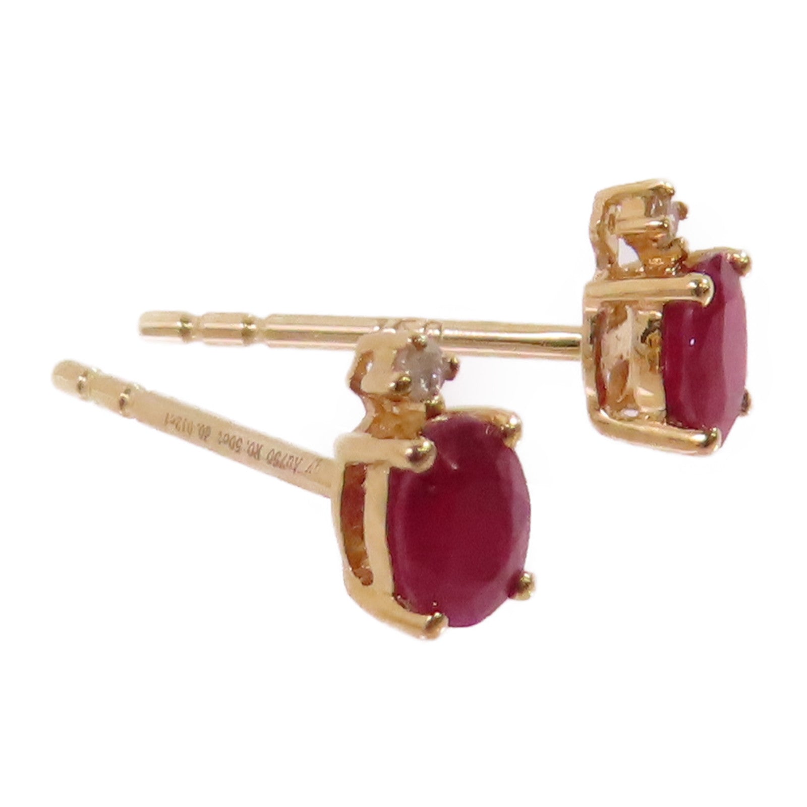 JEWELRY 18K黃金/紅寶石Ruby Earrings耳環