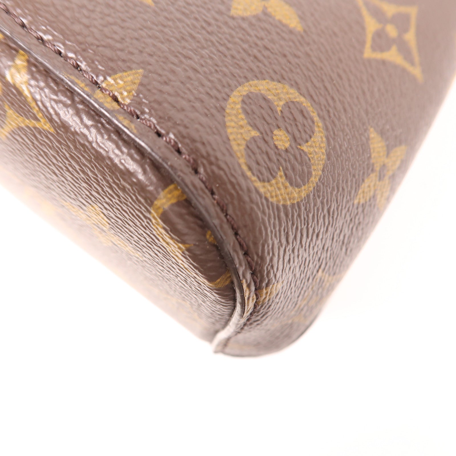 LOUIS VUITTON Monogram NeoNoe MM金扣肩背袋棕色/粉紅色