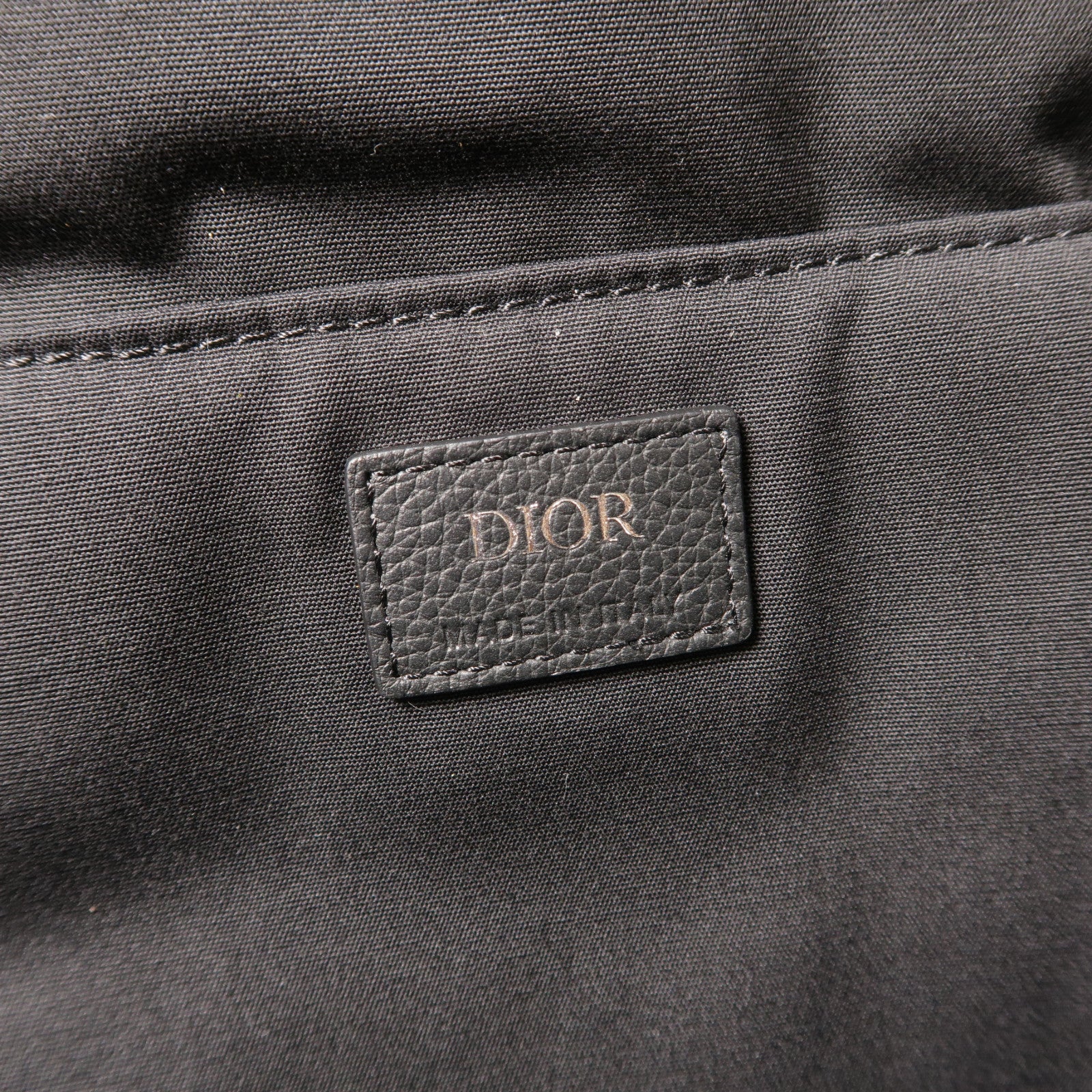 Dior 帆布Rider Backpack銀扣背包藍色