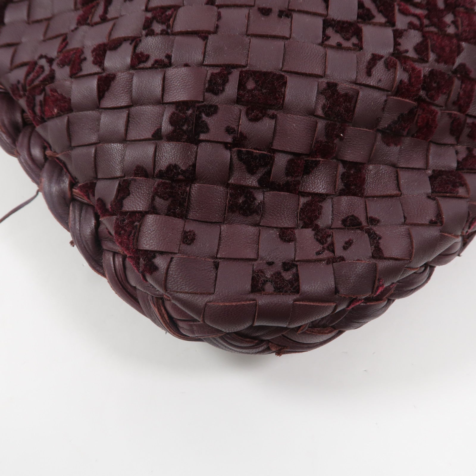 BOTTEGA VENETA 牛皮皮革/天鵝絨Intrecciato Hobo手挽袋